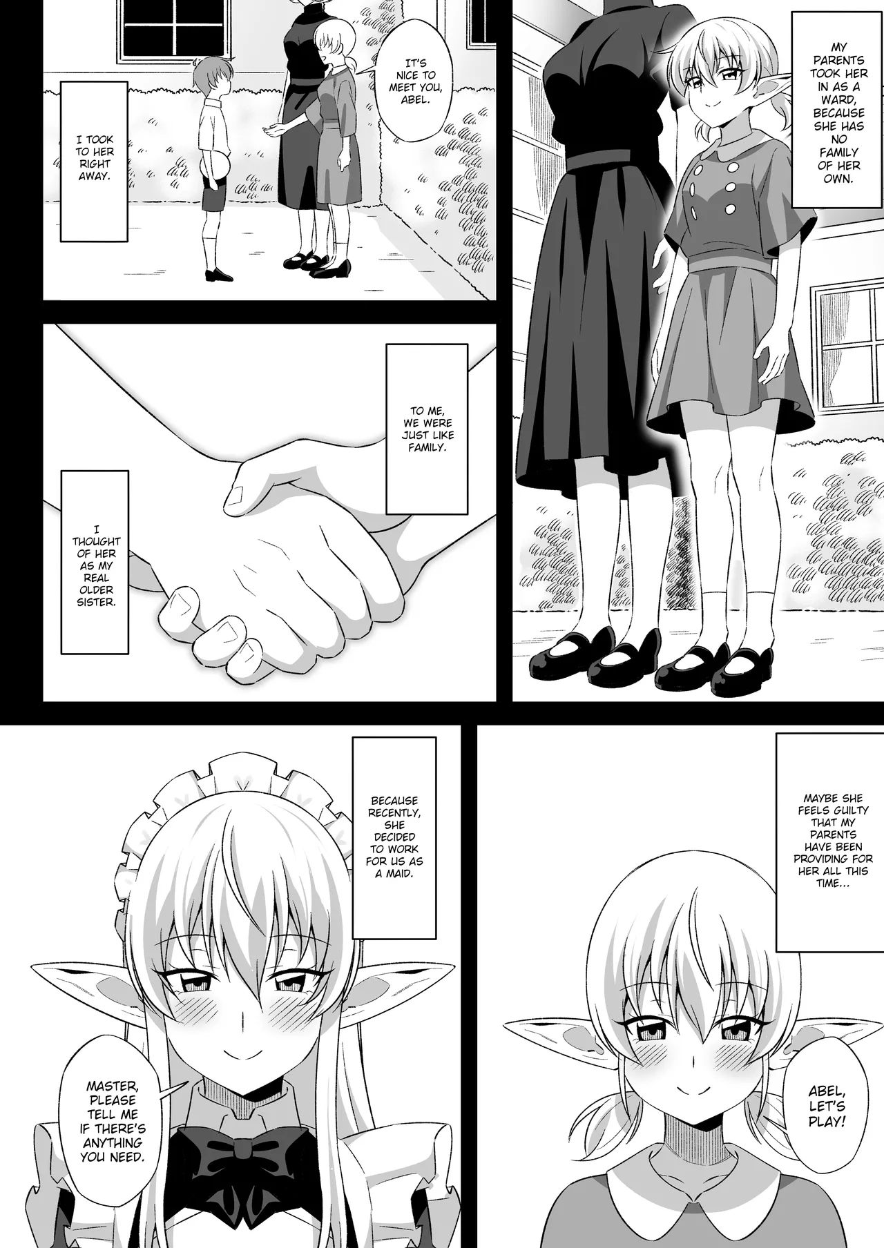 Oyashiki ni Tsukaeru Elf wa Goshujin-sama ni XXXX de Gohoushi Suru no ga Shigoto desu | The Elven Maid in the Mansion’s Duty is to Service Her Master with XXXX — preview page 3