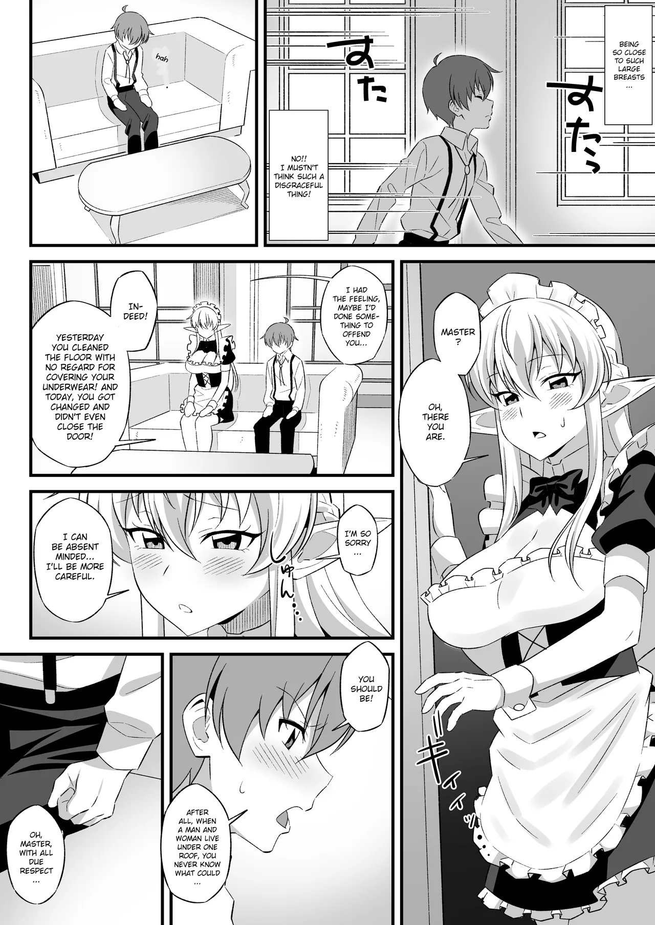 Oyashiki ni Tsukaeru Elf wa Goshujin-sama ni XXXX de Gohoushi Suru no ga Shigoto desu | The Elven Maid in the Mansion’s Duty is to Service Her Master with XXXX — preview page 5