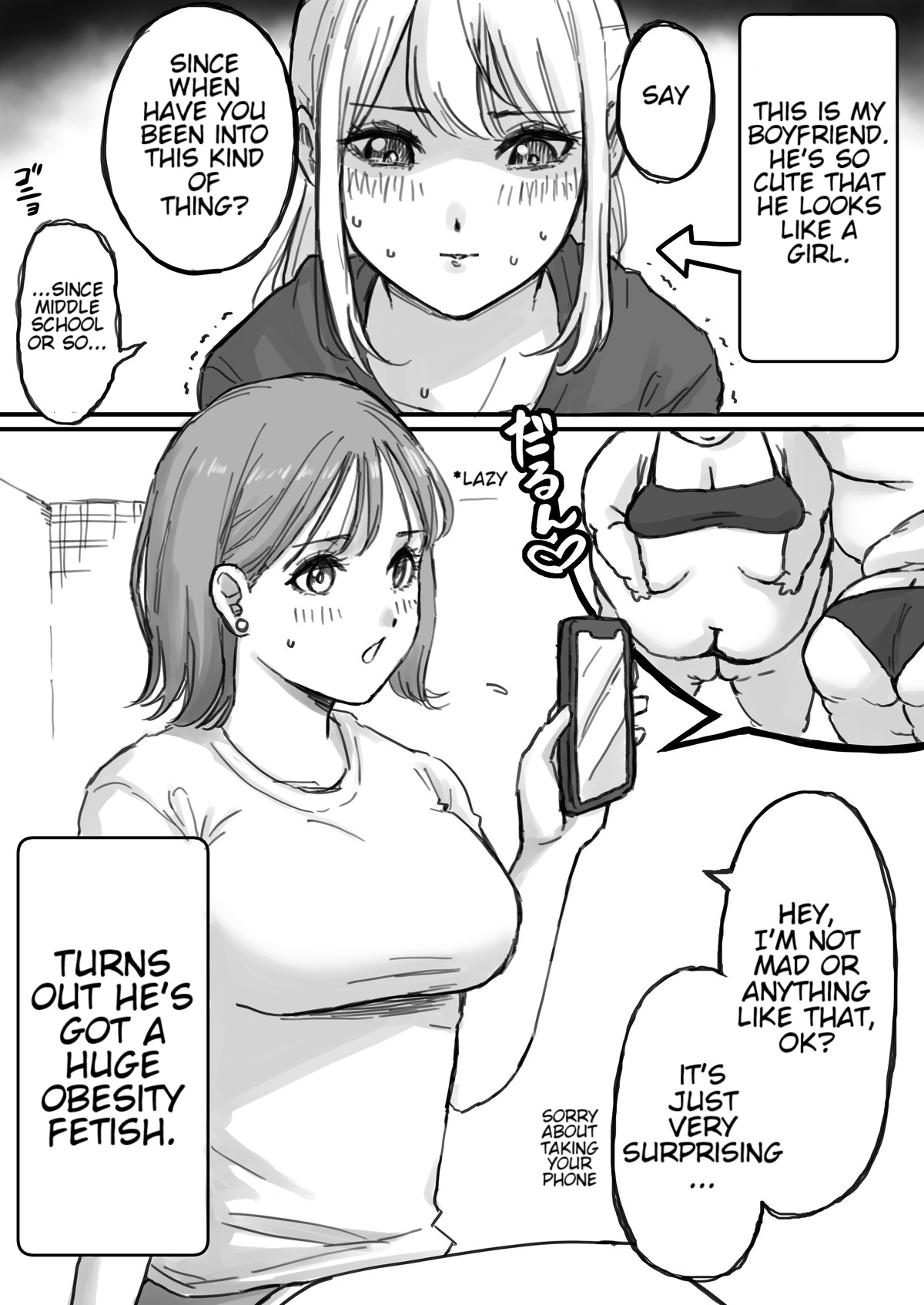 My Femboy Boyfriend has a Fat Fetish — preview page 1