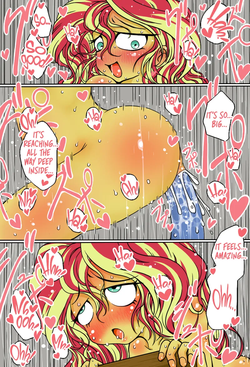 Shimmer-san no Oshiri Haishin | Sunset Shimmer’s Anal Stream — preview page 7