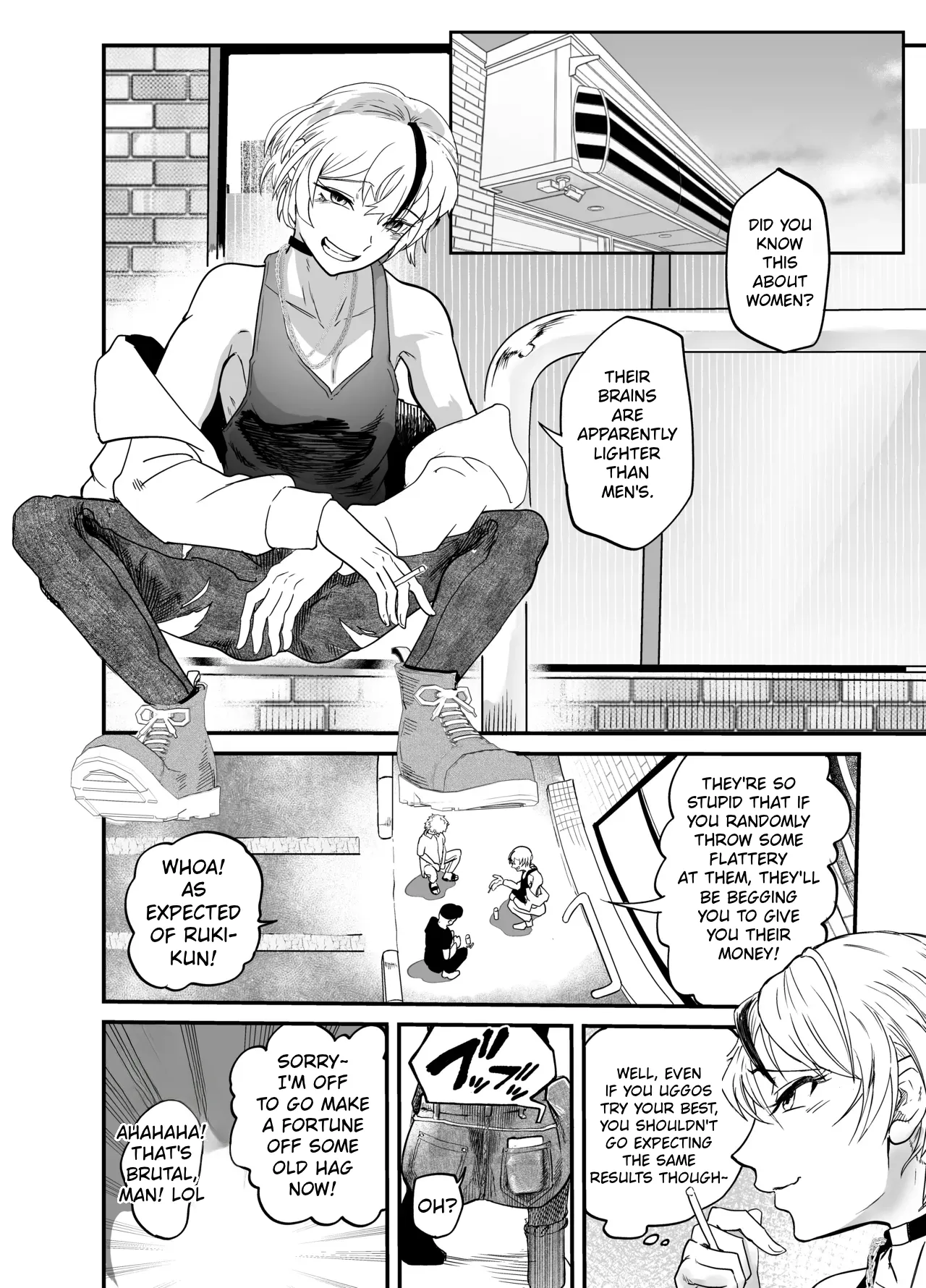 Josei Besshi-kun Futanari Haiboku Katei — preview page 5
