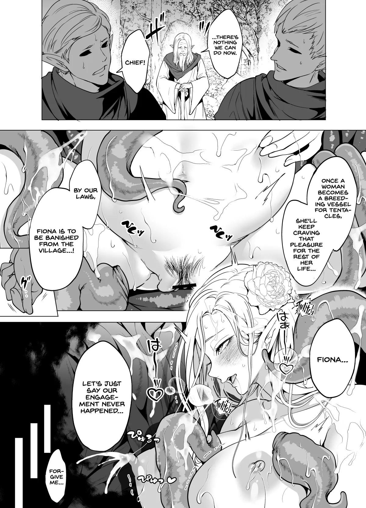 Shokushu to Kankaku Kyouyuu shite Hara nda Elf Oyako no Junan — preview page 4
