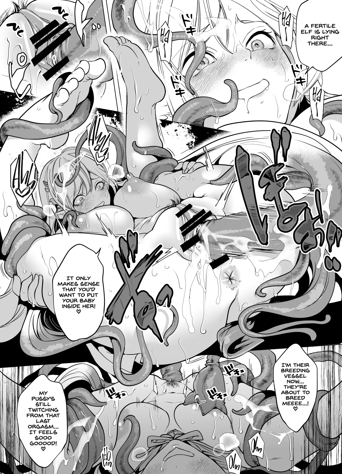 Shokushu to Kankaku Kyouyuu shite Hara nda Elf Oyako no Junan — preview page 20
