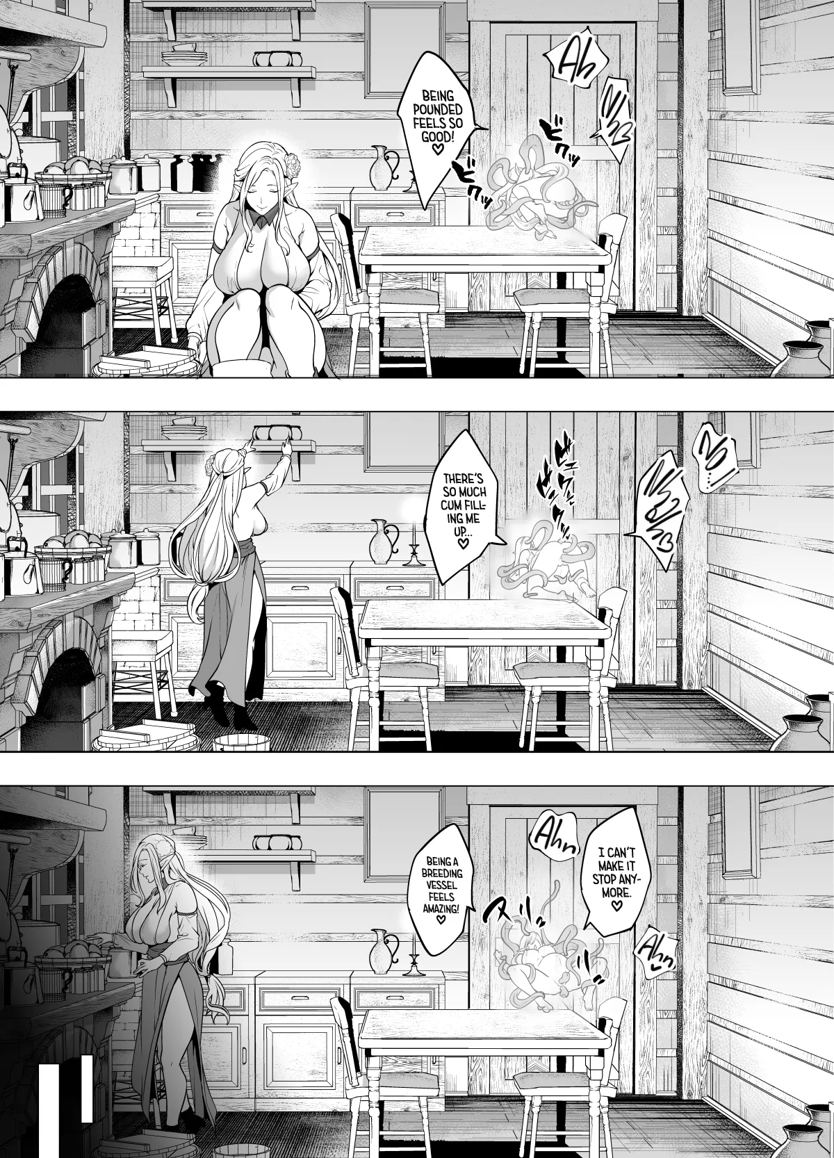 Shokushu to Kankaku Kyouyuu shite Hara nda Elf Oyako no Junan – Chapter 1 – page 35