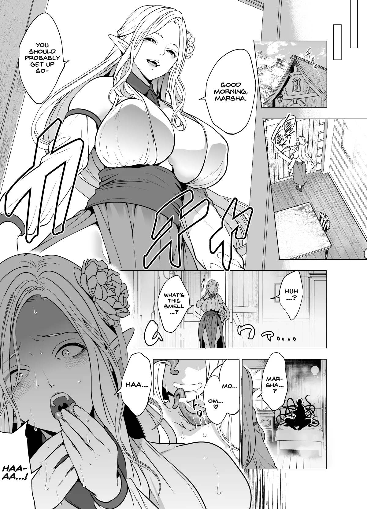 Shokushu to Kankaku Kyouyuu shite Hara nda Elf Oyako no Junan – Chapter 1 – page 36