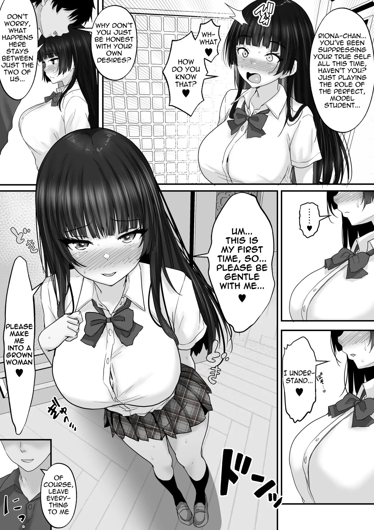 Matching Joshi Kousei no Ecchi na Seiikuki 3 Onanie Chuudoku no Shojo Seito Kaichou Riona, Sex no Kairaku ni Shihai Sare, Otona no Onna e to Seichou Suru made~ | Matching Schoolgirls Naughty Sex Education Diary 3 Masturbation-addicted, virgin, student council president Riona is overtaken by the pleasures of sex and matures into a woman — preview page 7