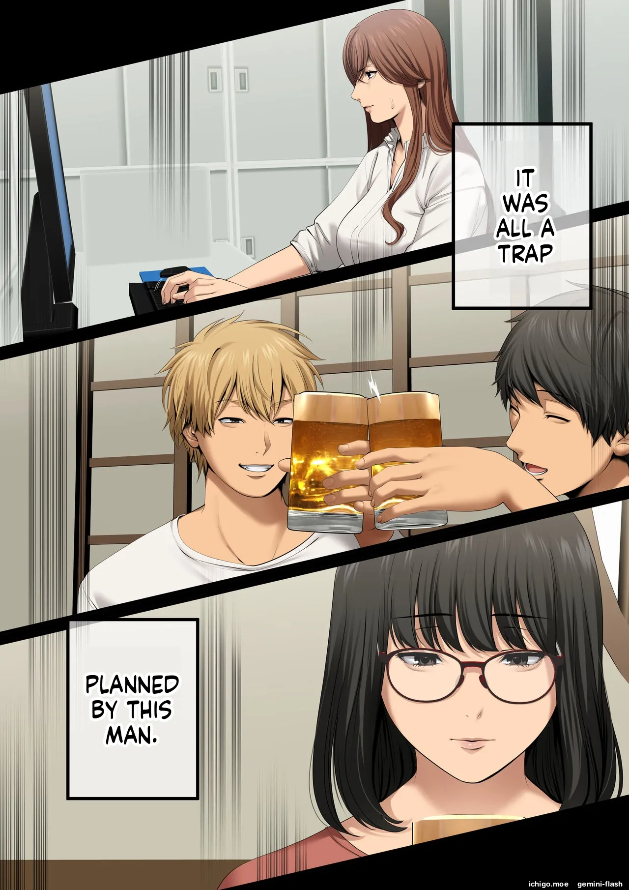 Yarareru Kanojo – Hitozumajoushi ManaNTR -MTL – Chapter 1 – page 28