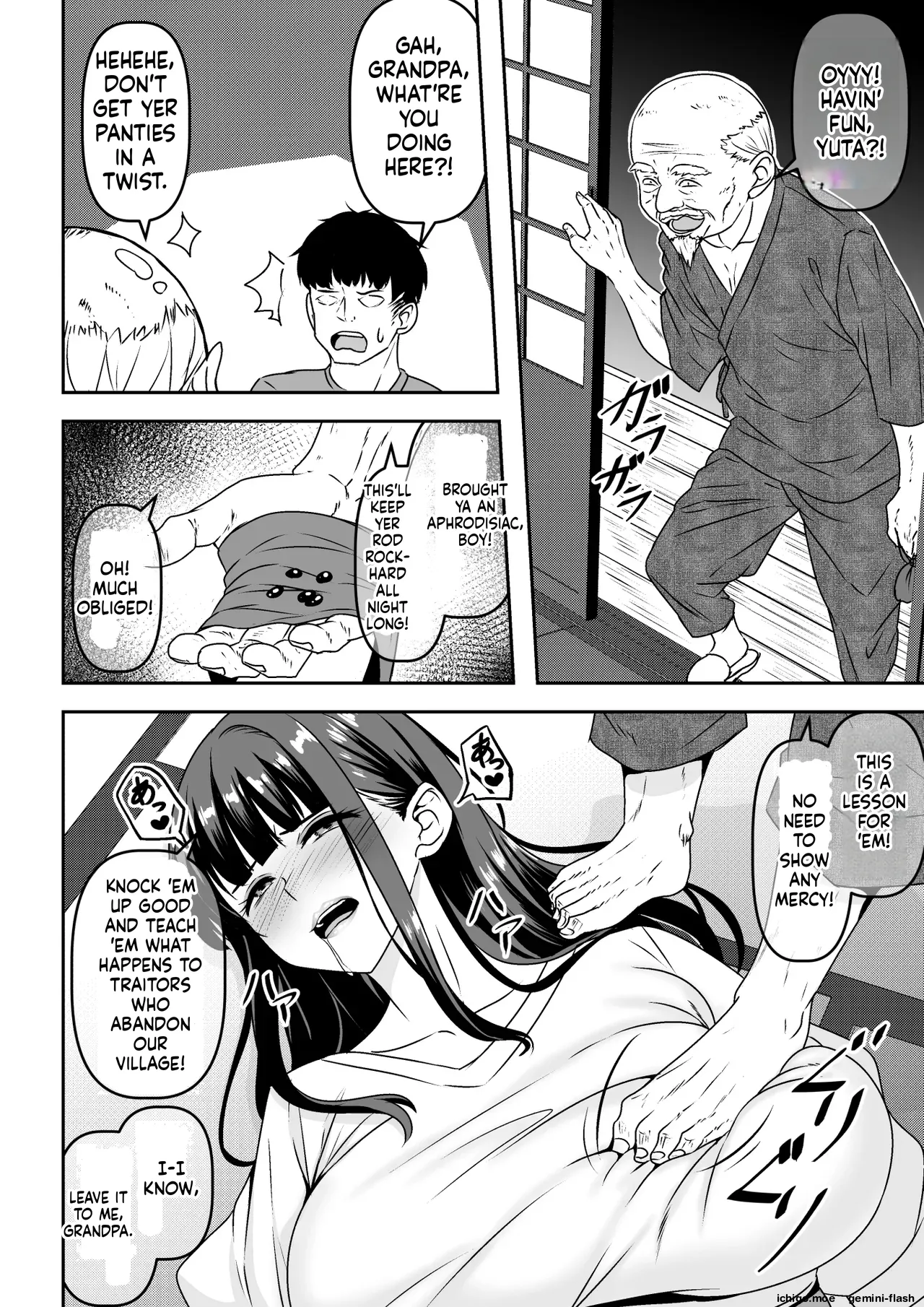 Inshuu Mura no Dousoukai wa Hitozuma ni Natta Doukyuusei ni Deisui Takuran Rape Shihoudai-MTL — preview page 4