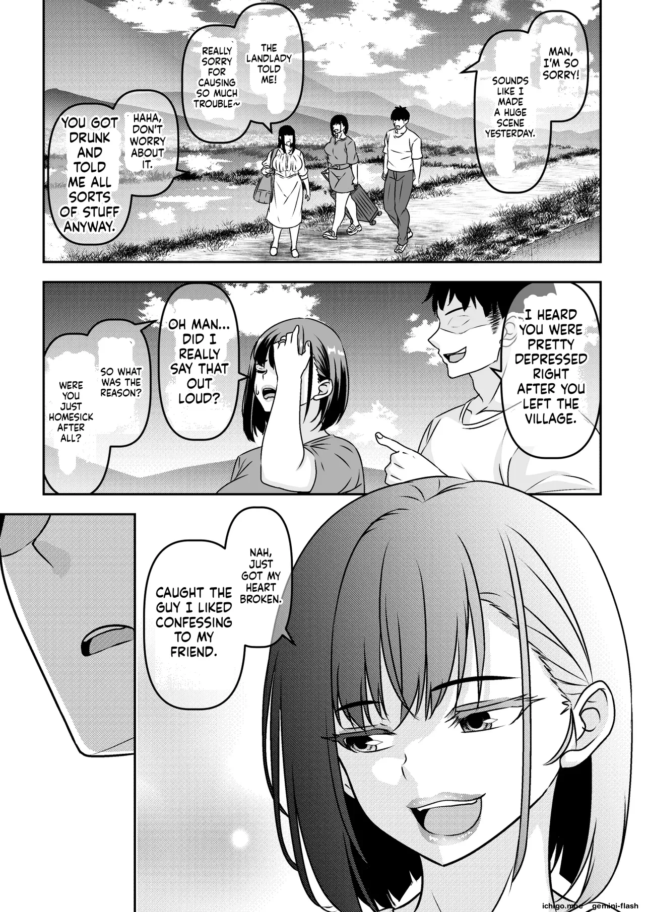 Inshuu Mura no Dousoukai wa Hitozuma ni Natta Doukyuusei ni Deisui Takuran Rape Shihoudai-MTL – Chapter 1 – page 45