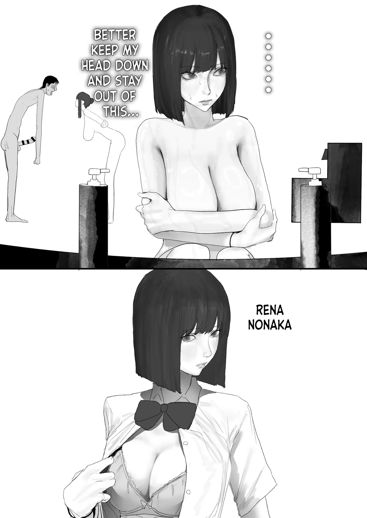 Chigyuu InCha ga Imouto ni Tsurerare Shuugaku Ryokou JK Shikainai Daiyokujou de Geneki JK to Gomunashi 18P Harem Dairankou!! | A Loser Introvert Gets Dragged by His Little Sister to a School Trip Bathhouse With Nothing but High School Girls and Ends up in a Bareback 18-Girl Harem Orgy!! – Chapter 1 – page 58