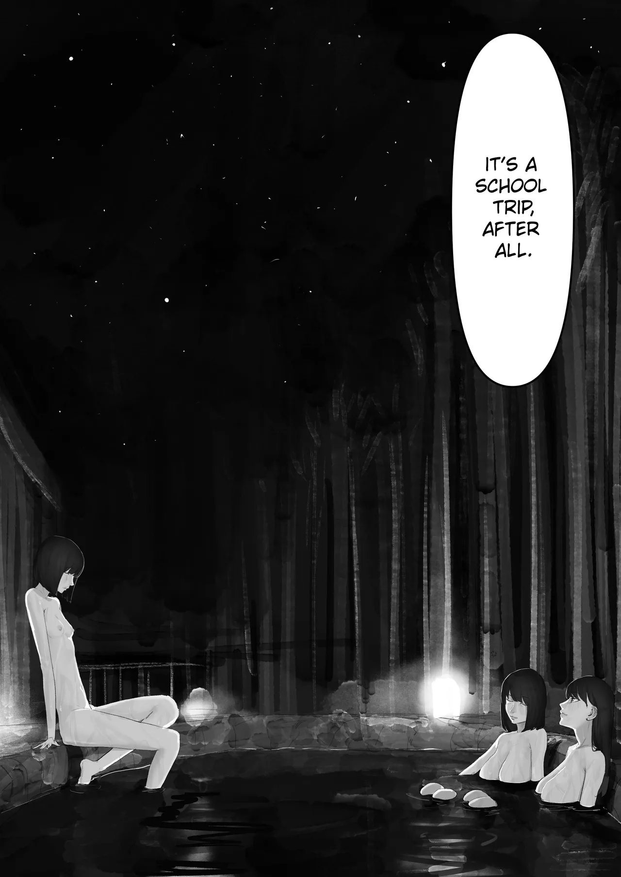 Chigyuu InCha ga Imouto ni Tsurerare Shuugaku Ryokou JK Shikainai Daiyokujou de Geneki JK to Gomunashi 18P Harem Dairankou!! | A Loser Introvert Gets Dragged by His Little Sister to a School Trip Bathhouse With Nothing but High School Girls and Ends up in a Bareback 18-Girl Harem Orgy!! – Chapter 1 – page 63
