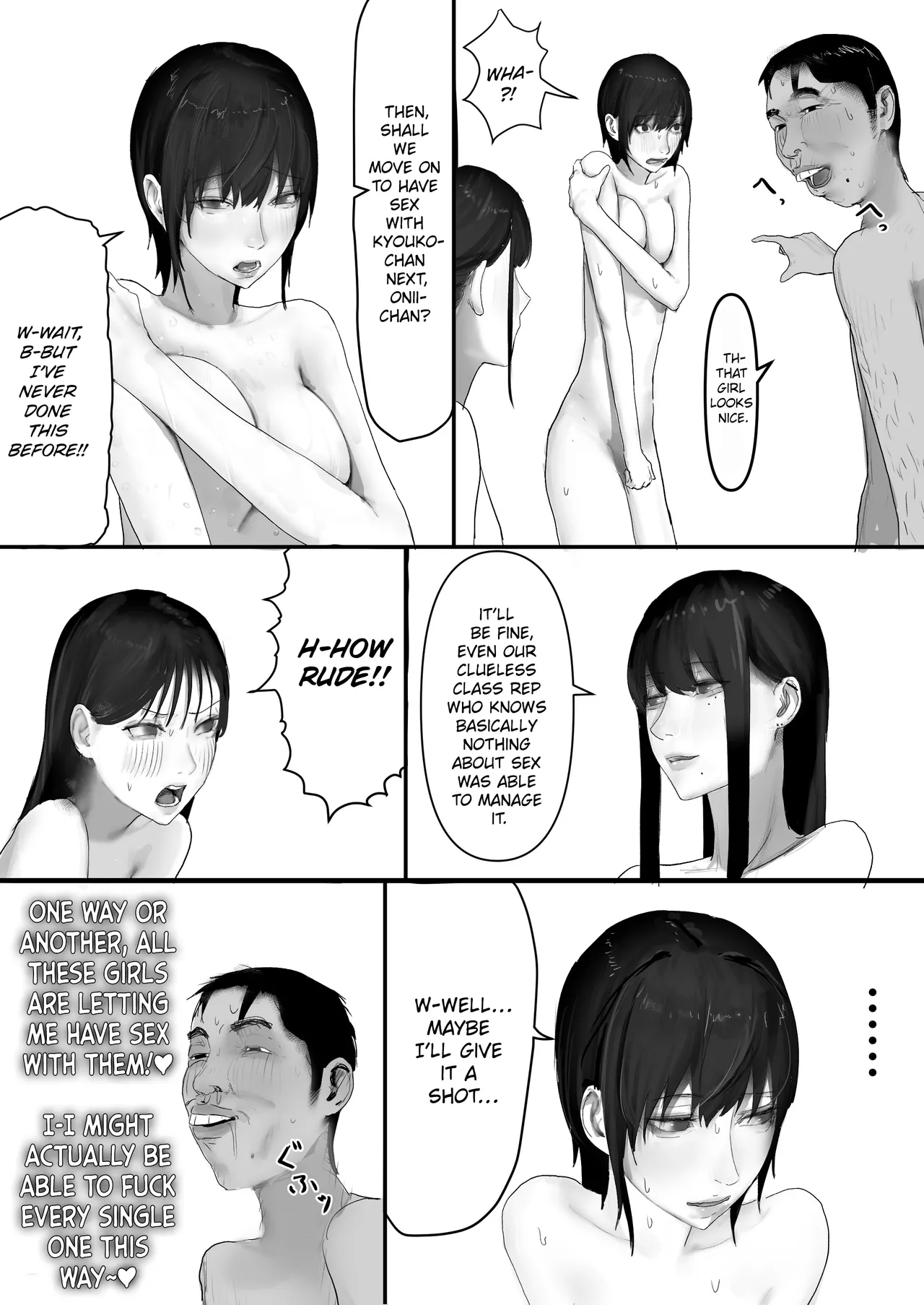 Chigyuu InCha ga Imouto ni Tsurerare Shuugaku Ryokou JK Shikainai Daiyokujou de Geneki JK to Gomunashi 18P Harem Dairankou!! | A Loser Introvert Gets Dragged by His Little Sister to a School Trip Bathhouse With Nothing but High School Girls and Ends up in a Bareback 18-Girl Harem Orgy!! – Chapter 1 – page 99