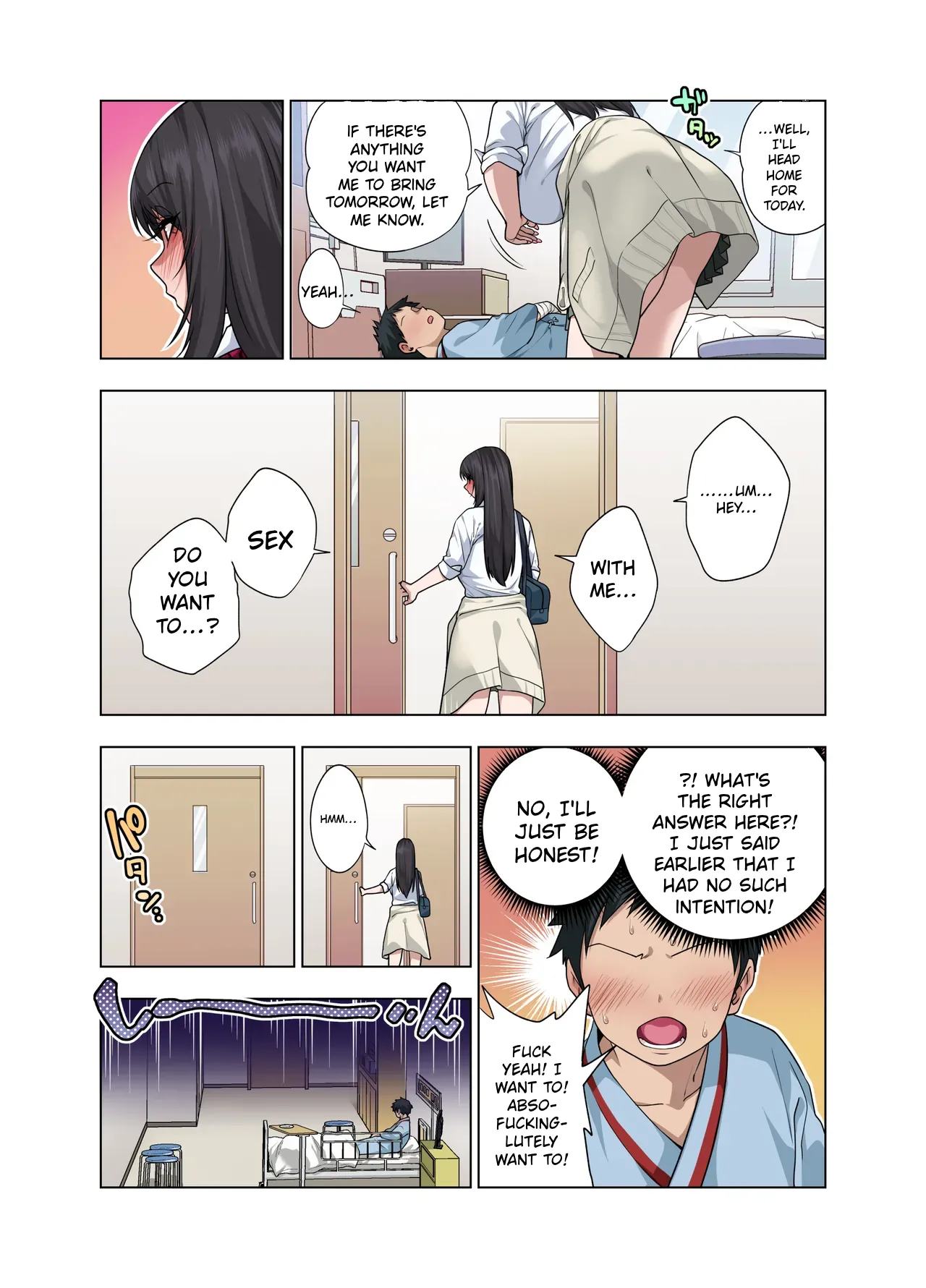 Nuite Moraimakuri Nyuuin Seikatsu ~Tasuketa Cool-Gyaru wa Jitsu wa Sukebe deshita~ — preview page 17