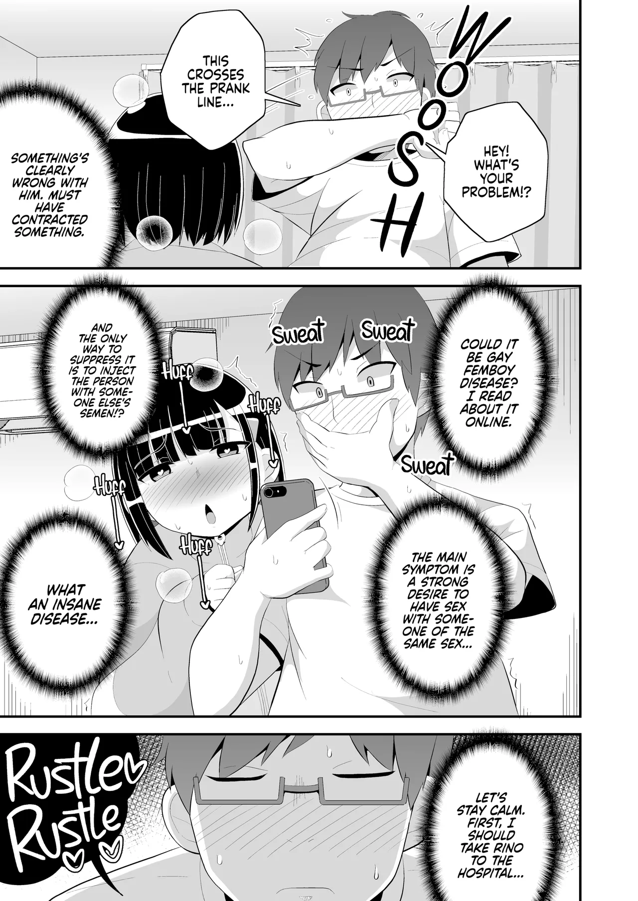 Mesuhomo-byou ni Natta Shinyuu | My Best Friend Caught Gay Femboy Disease — preview page 4