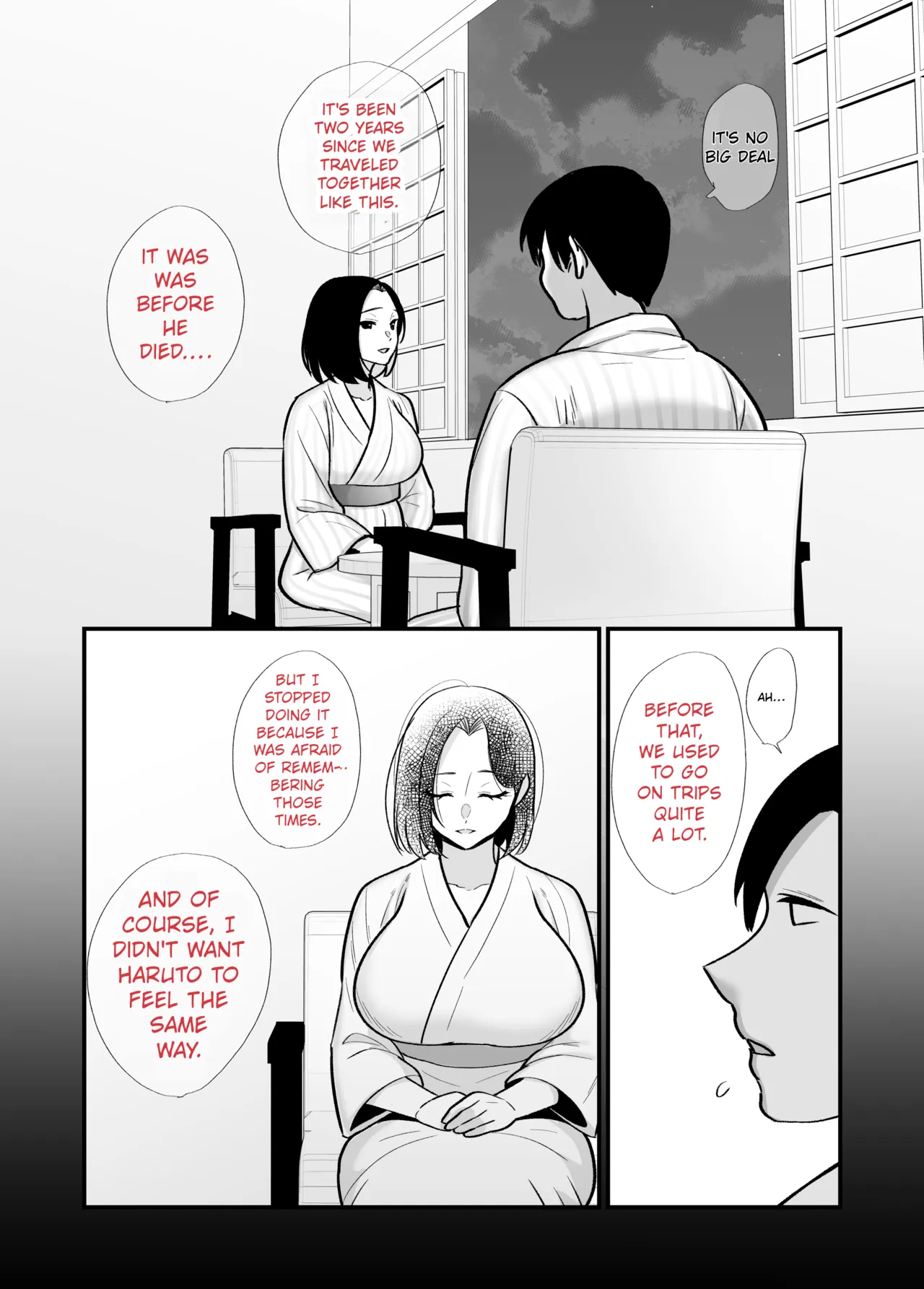 Kachiki na Single Mother to Dosukebe Netsuai Seikou 2 ~Asedaku Micchaku Onsen Ryokou~ | Dirty and Passionate Sex with a Single Mother 2 ~A Sweaty & Clinging Hot Spring Getaway — preview page 13
