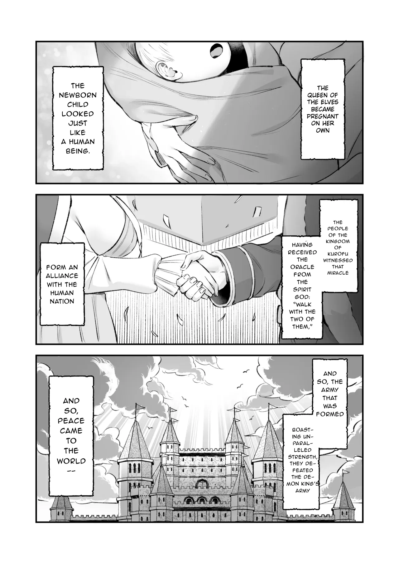 Elf no Joou to Mithril no Chinko – The elf Queen and the Mithril phallus – Chapter 1 – page 36