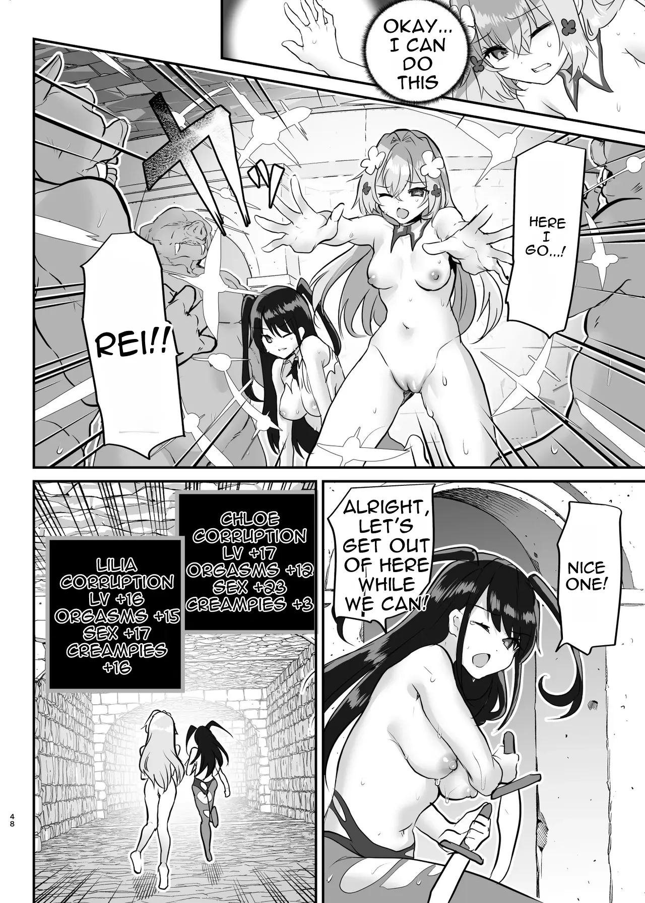 Ero RPG no Onna Shujinkou ni TS Tensei Shitara… 3-shou Ero Trap Dungeon-hen | If I Was Reincarnated as a Female Protagonist in an Ero RPG… Chapter 3: Ero Trap Dungeon Arc – Chapter 1 – page 49