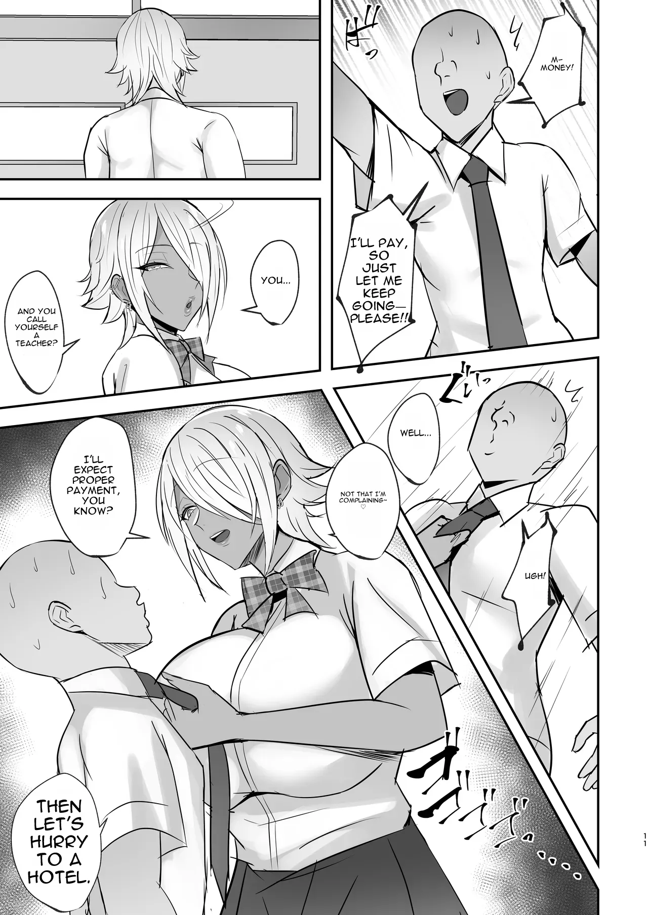 Cool na Choushin Ikemen Ginpatsu Bakunyuu Kuro Gal no Mesu no Kao | The Slutty Face of the Cool, Tall, Handsome, Silver-Haired, Busty Black Gyaru – Chapter 1 – page 46