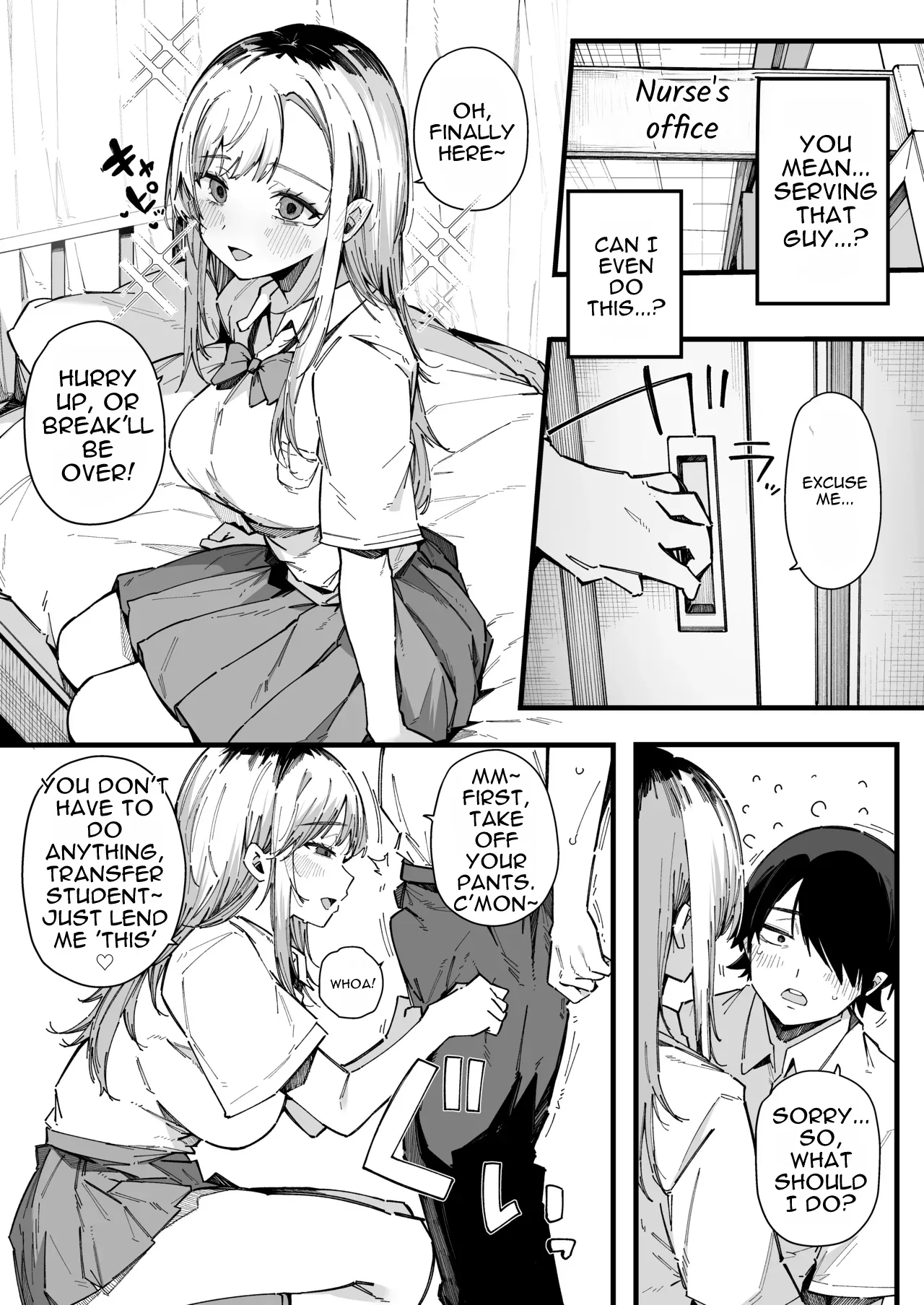 Tenkou Saki no Gakkou de Joshi Seito no Seiyoku o Kaishou suru Kakari ni Natta Hanashi. | The Story of How I Became in Charge of Relieving the Schoolgirls’ Lust at My New School — preview page 9