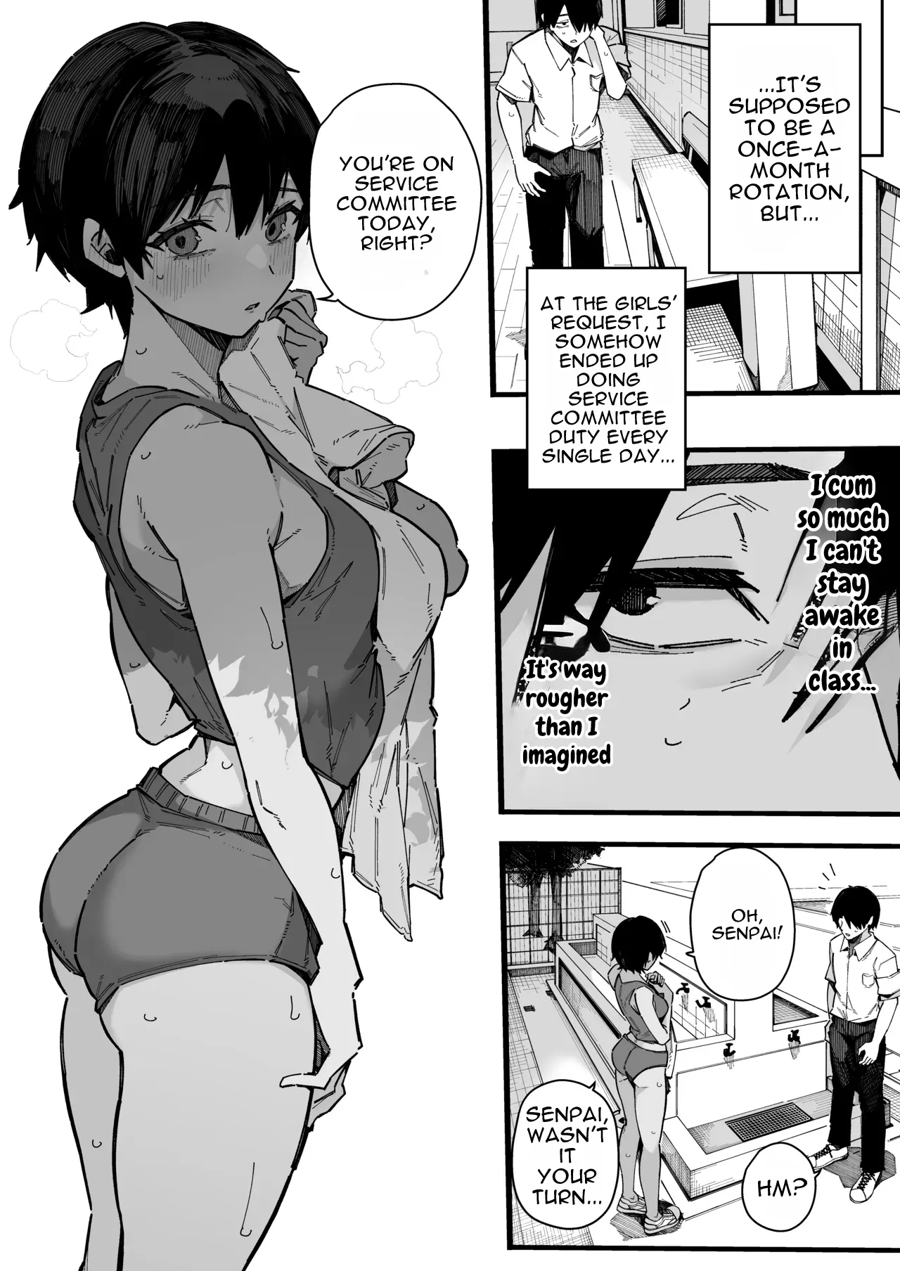 Tenkou Saki no Gakkou de Joshi Seito no Seiyoku o Kaishou suru Kakari ni Natta Hanashi. | The Story of How I Became in Charge of Relieving the Schoolgirls’ Lust at My New School – Chapter 1 – page 39
