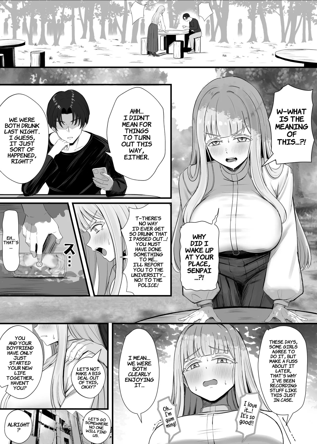 Kinpatsu Kyonyuu Ani-Ota Ryuugakusei Chorosugi www | The Blond Anime Otaku Exchange Student With Huge Tits Is Such An Easy Target — preview page 14