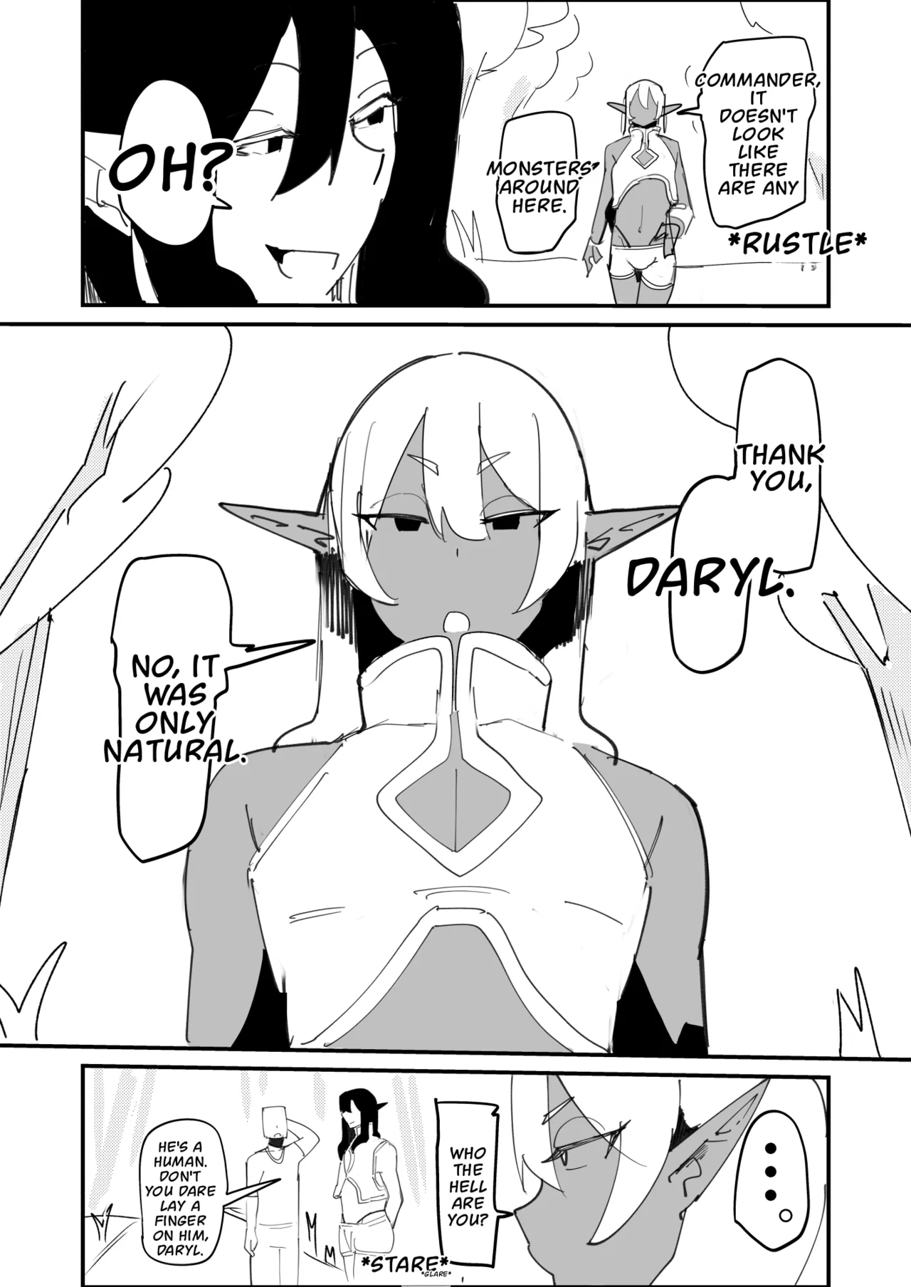 Tensei Shitara Dosukebe Osu Elf ga Erosugite Homo ni Naru Hanashi — preview page 2
