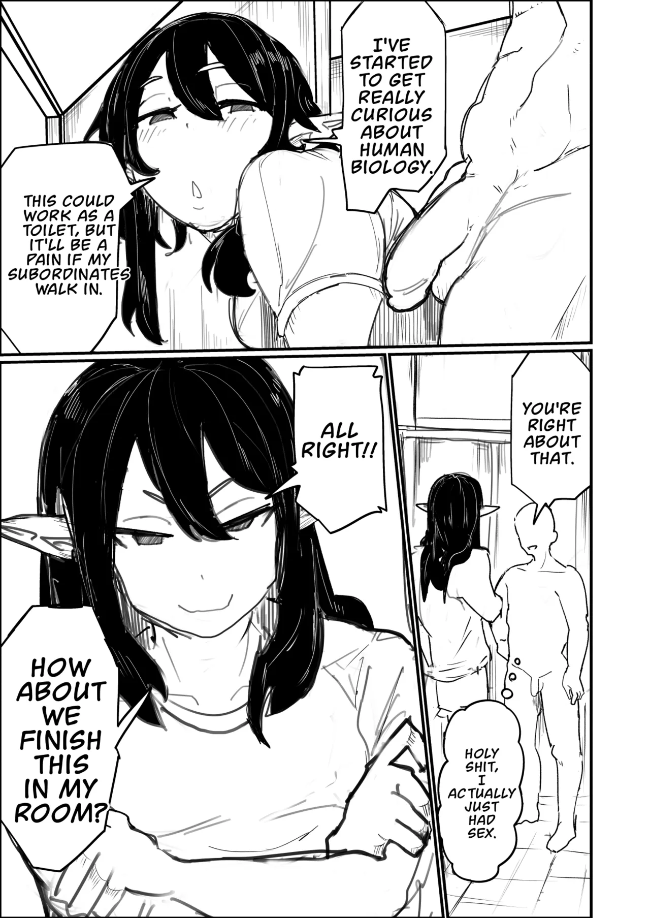 Tensei Shitara Dosukebe Osu Elf ga Erosugite Homo ni Naru Hanashi — preview page 12