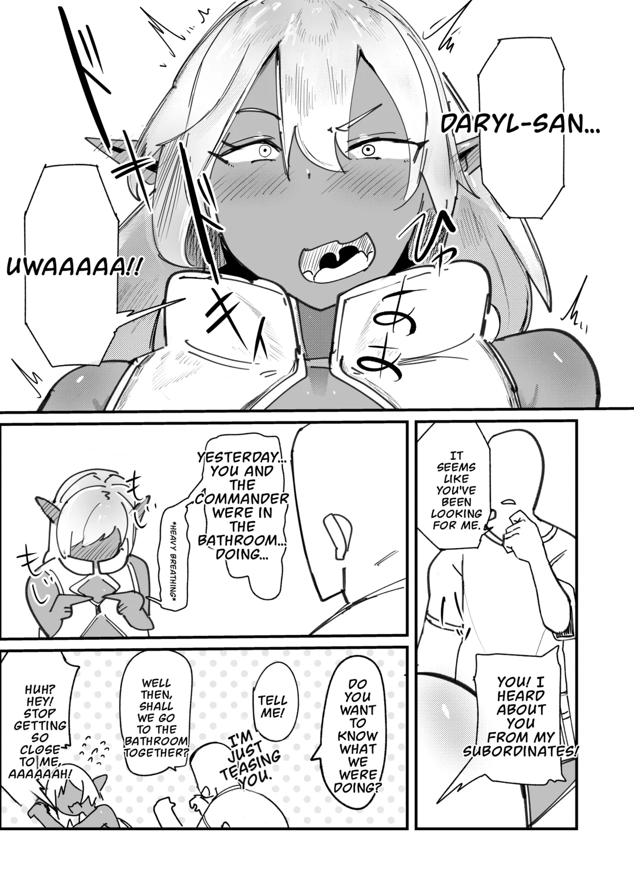 Tensei Shitara Dosukebe Osu Elf ga Erosugite Homo ni Naru Hanashi – Chapter 1 – page 22