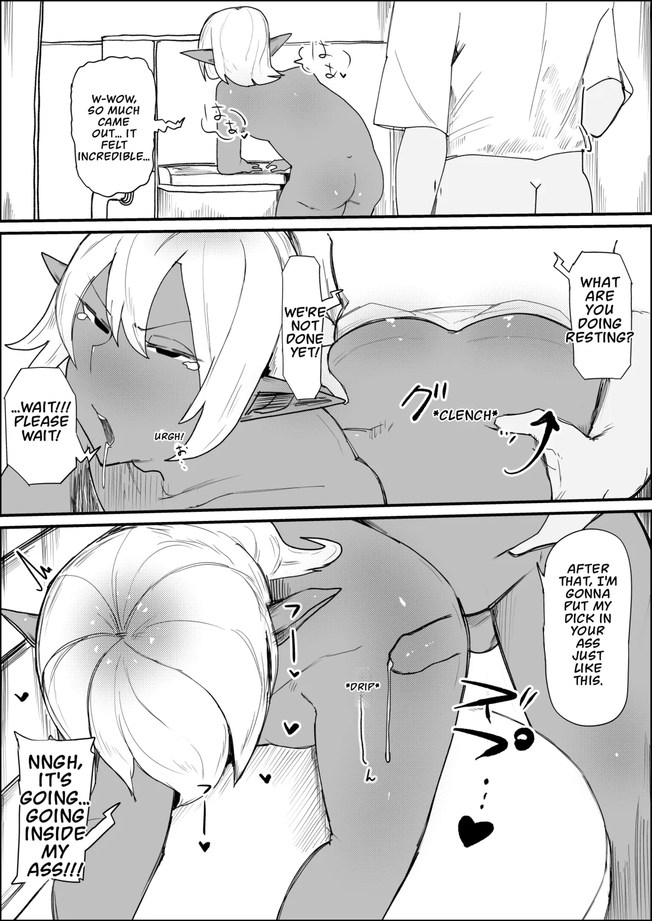 Tensei Shitara Dosukebe Osu Elf ga Erosugite Homo ni Naru Hanashi – Chapter 1 – page 27