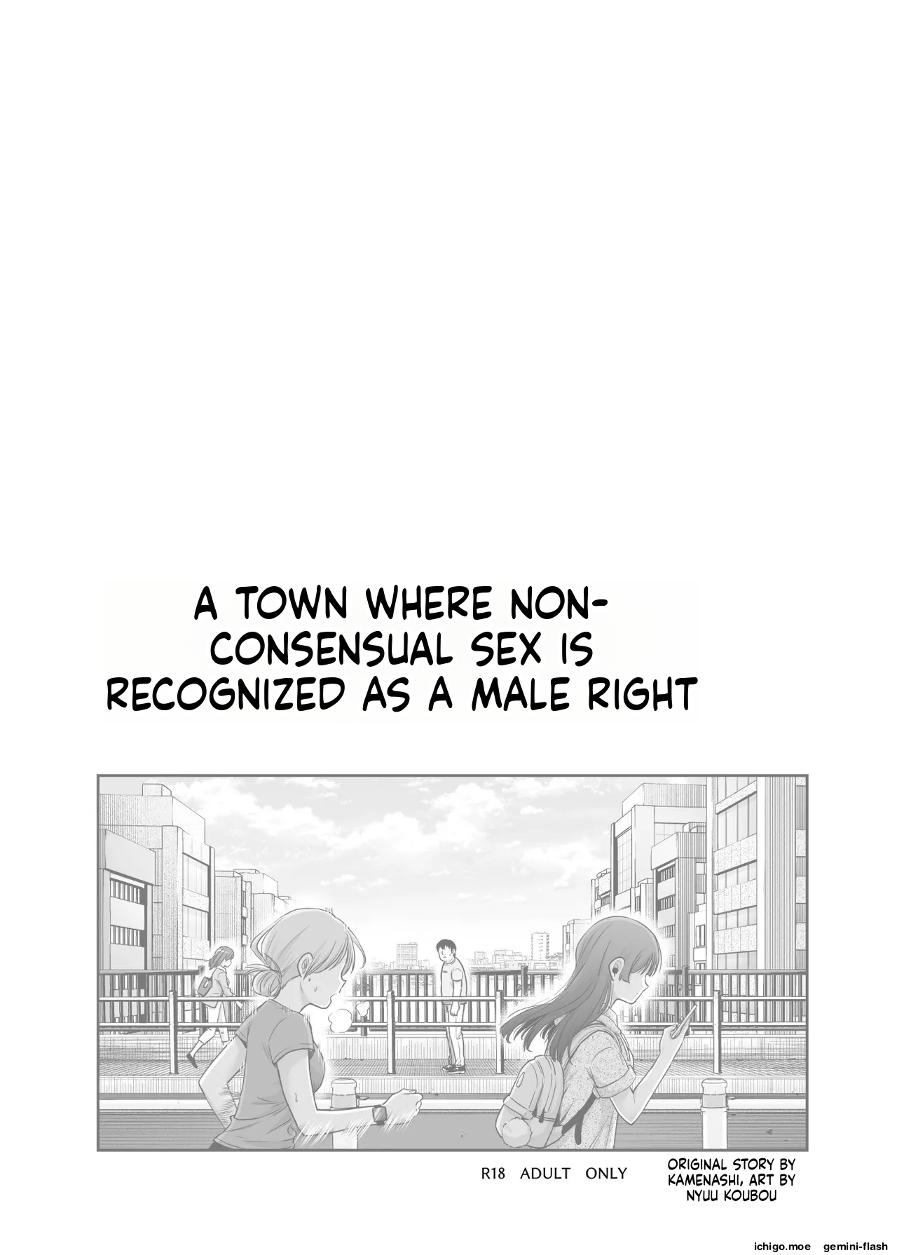 EX: A town where non-consensual sex is recognized as a man’s right. In all cases, the man’s sexual desires will take precedence. — preview page 2