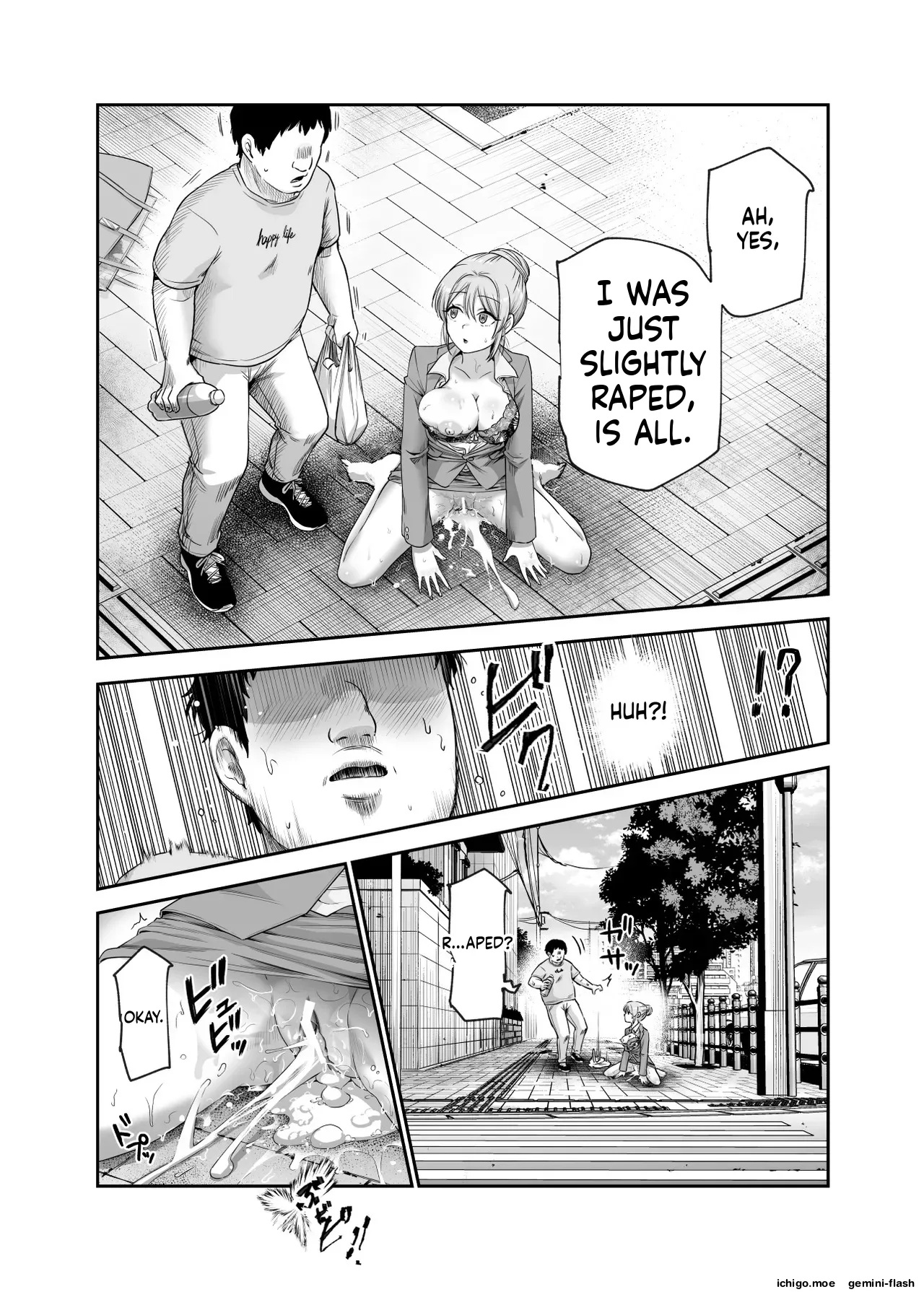 EX: A town where non-consensual sex is recognized as a man’s right. In all cases, the man’s sexual desires will take precedence. — preview page 8