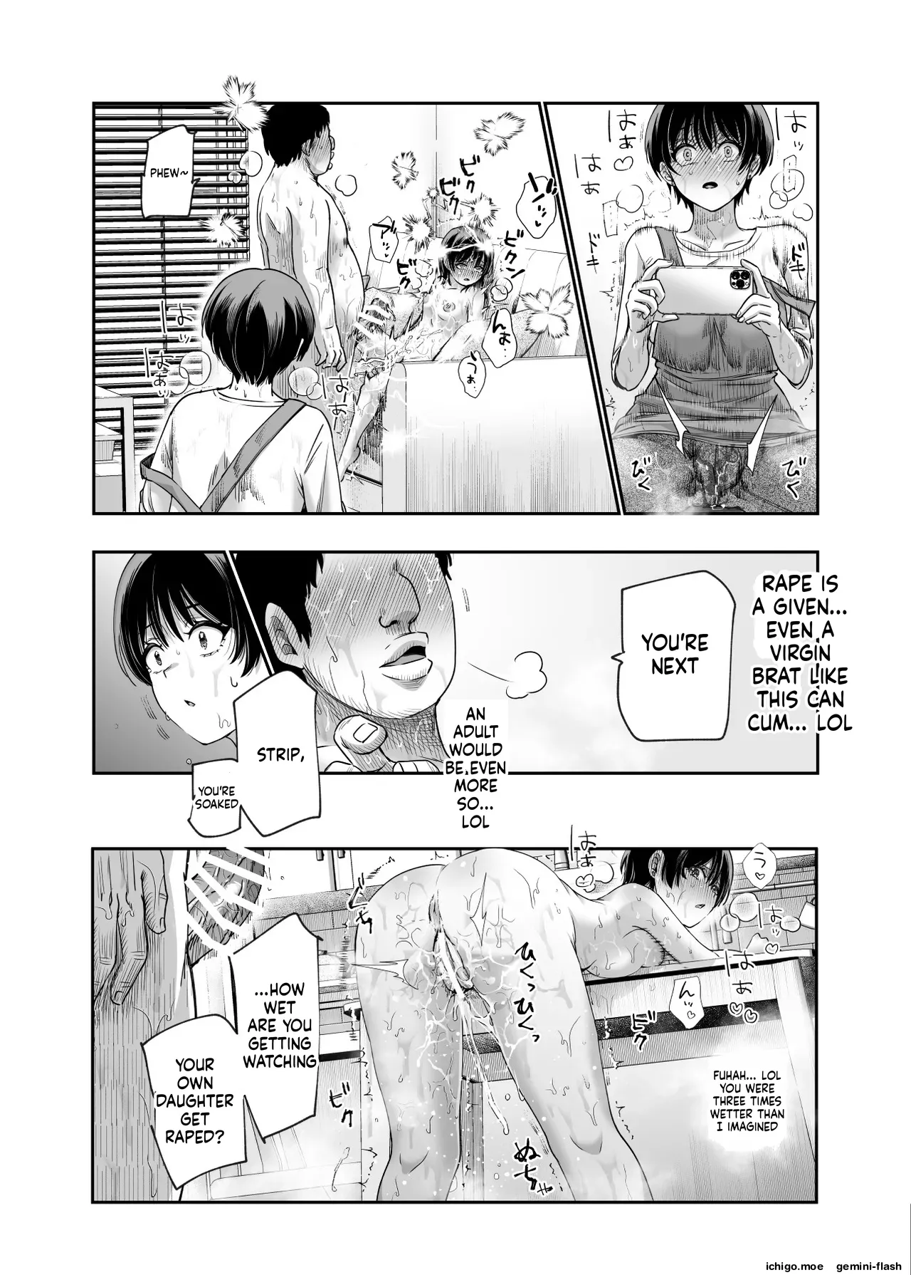 EX: A town where non-consensual sex is recognized as a man’s right. In all cases, the man’s sexual desires will take precedence. – Chapter 1 – page 55