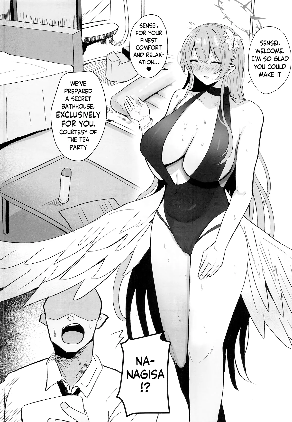 Trinity Shanikusai “Chou” Koukyuu Soapland ~Sensei Dake no Royal Gohoushi~ | Trinity Carnival “Super” High-End Soapland ~A Royal Service Just For Sensei~ — preview page 3