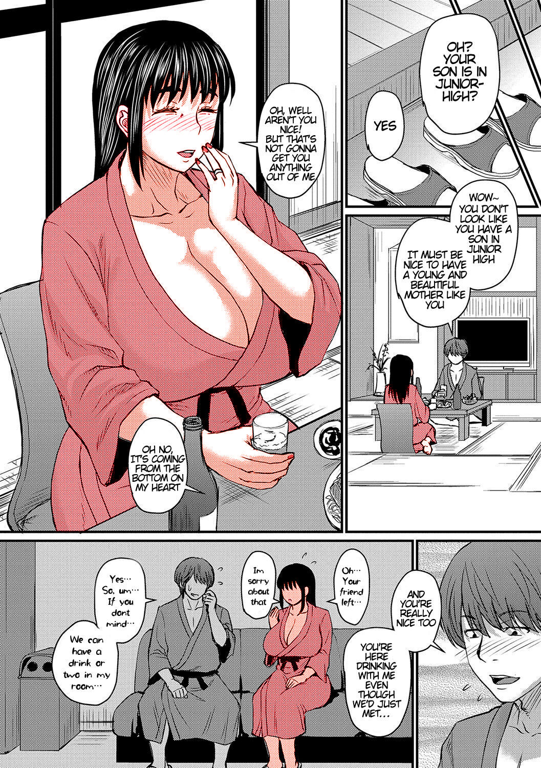 Okaa-san no Hitoritabi | Mom’s Solo Trip 50% Colored — preview page 6