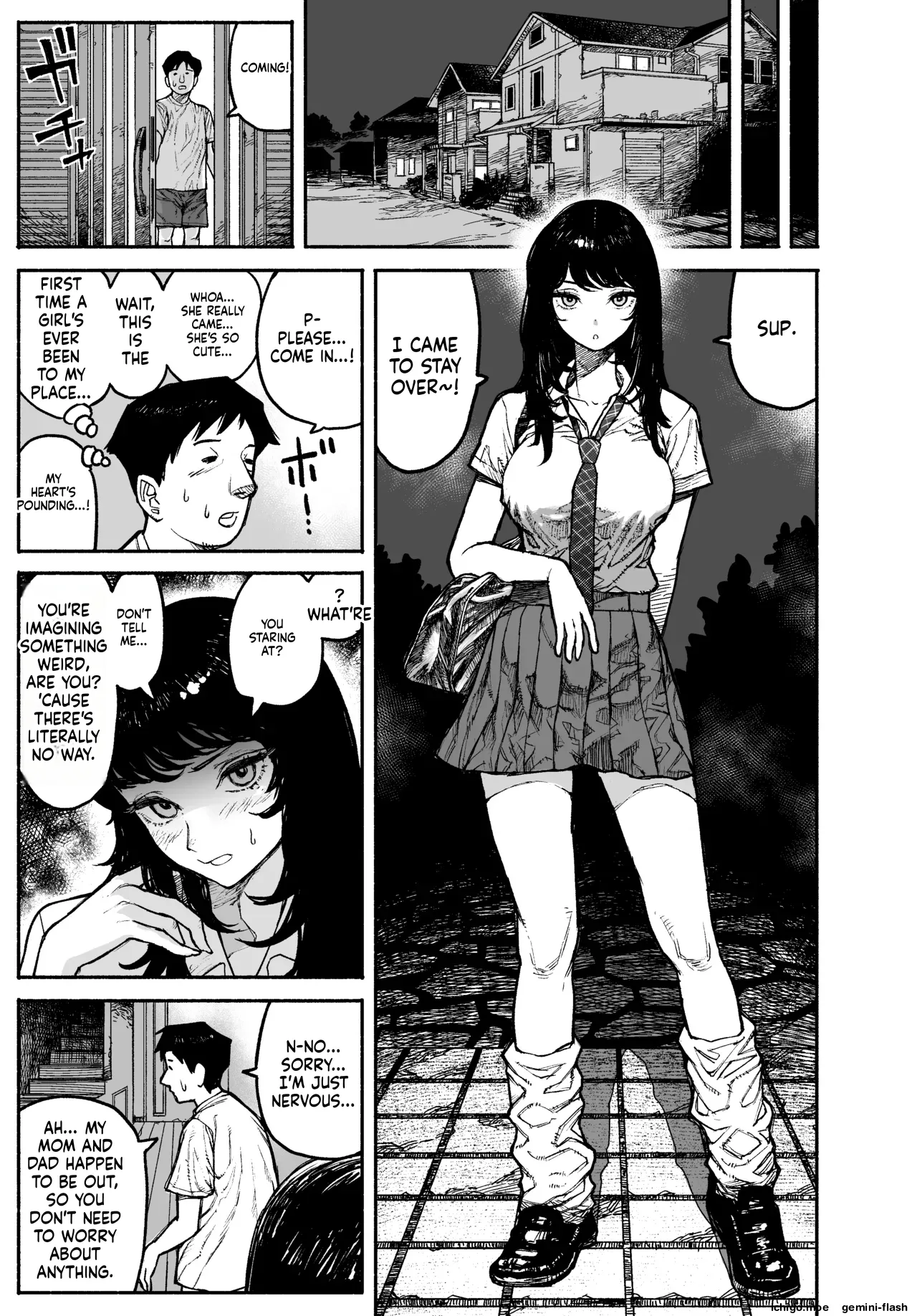 Gyaru ga Tomari ni Kita node Nakadashi Hachi Sasete Moratta Hanashi. | A Gal Stayed Over, So I Got to Cum Inside Her. – Chapter 1 – page 55