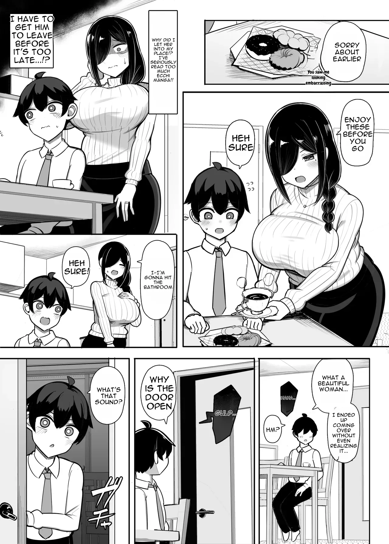 Otonari Mama wa Doujin Sakka -Seiyoku Tsuyosugi Araara Mama wa Mainichi Boku o Osotte Genkou no Neta ni Suru- — preview page 12
