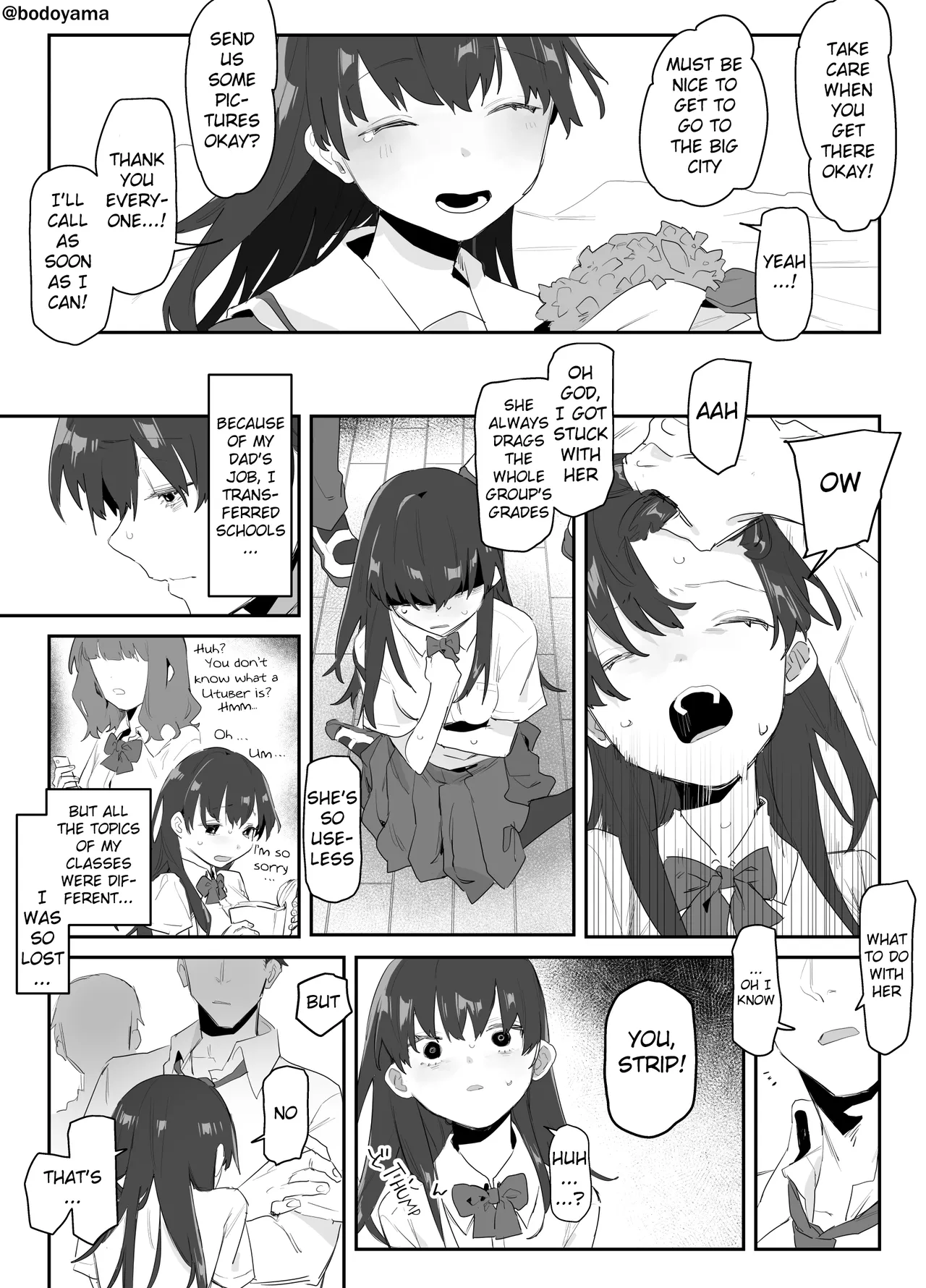 A middle school student who moves from the countryside to the city and ends up attracting attention — preview page 1