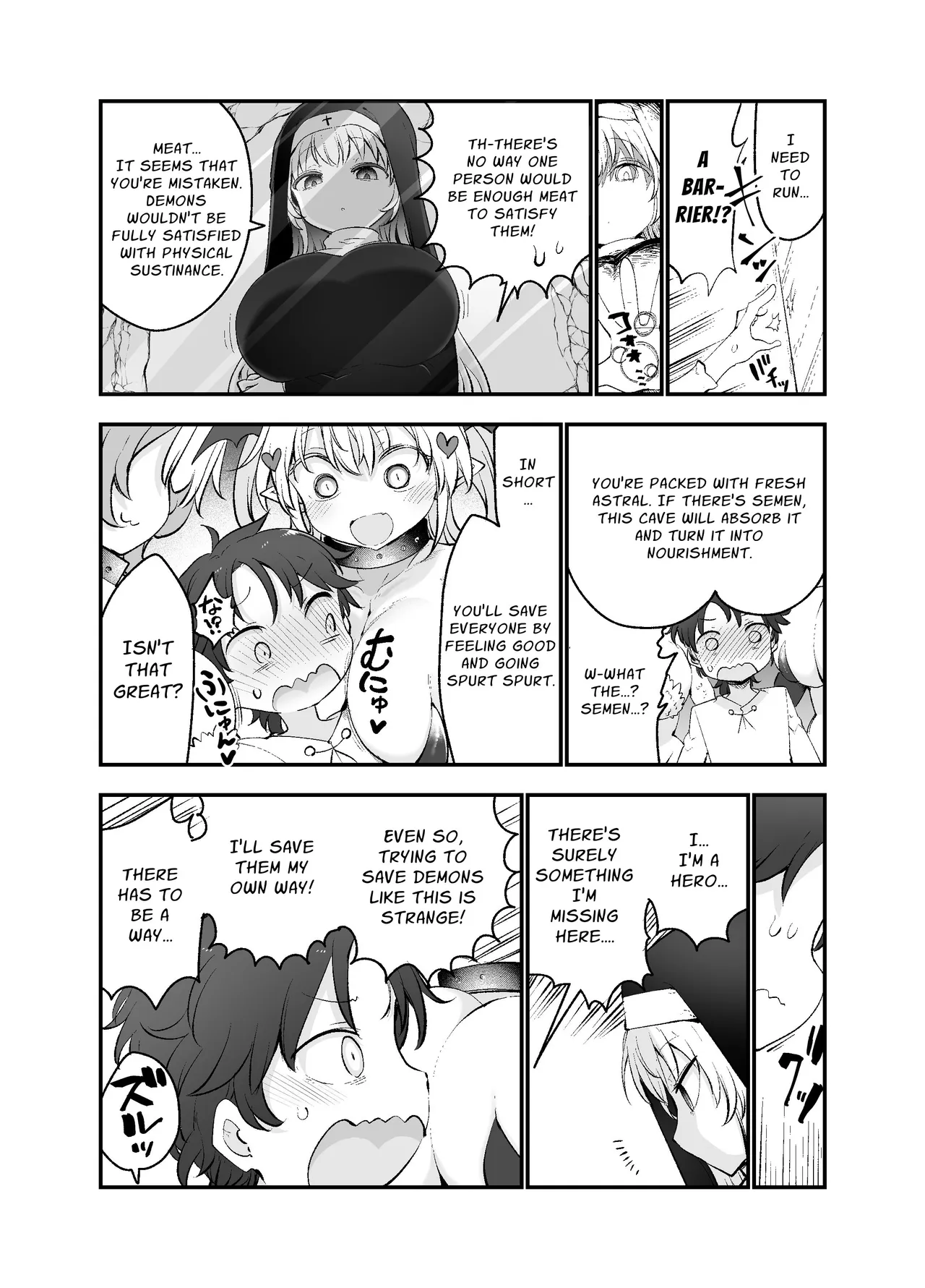 Sayonara Yuusha-sama ~Doukutsu no Naka de Minogashita Mamono Oppai ni Haiboku~ | Goodbye Hero ~defeated by the busty cave dwelling monsters that he showed mercy~ — preview page 10