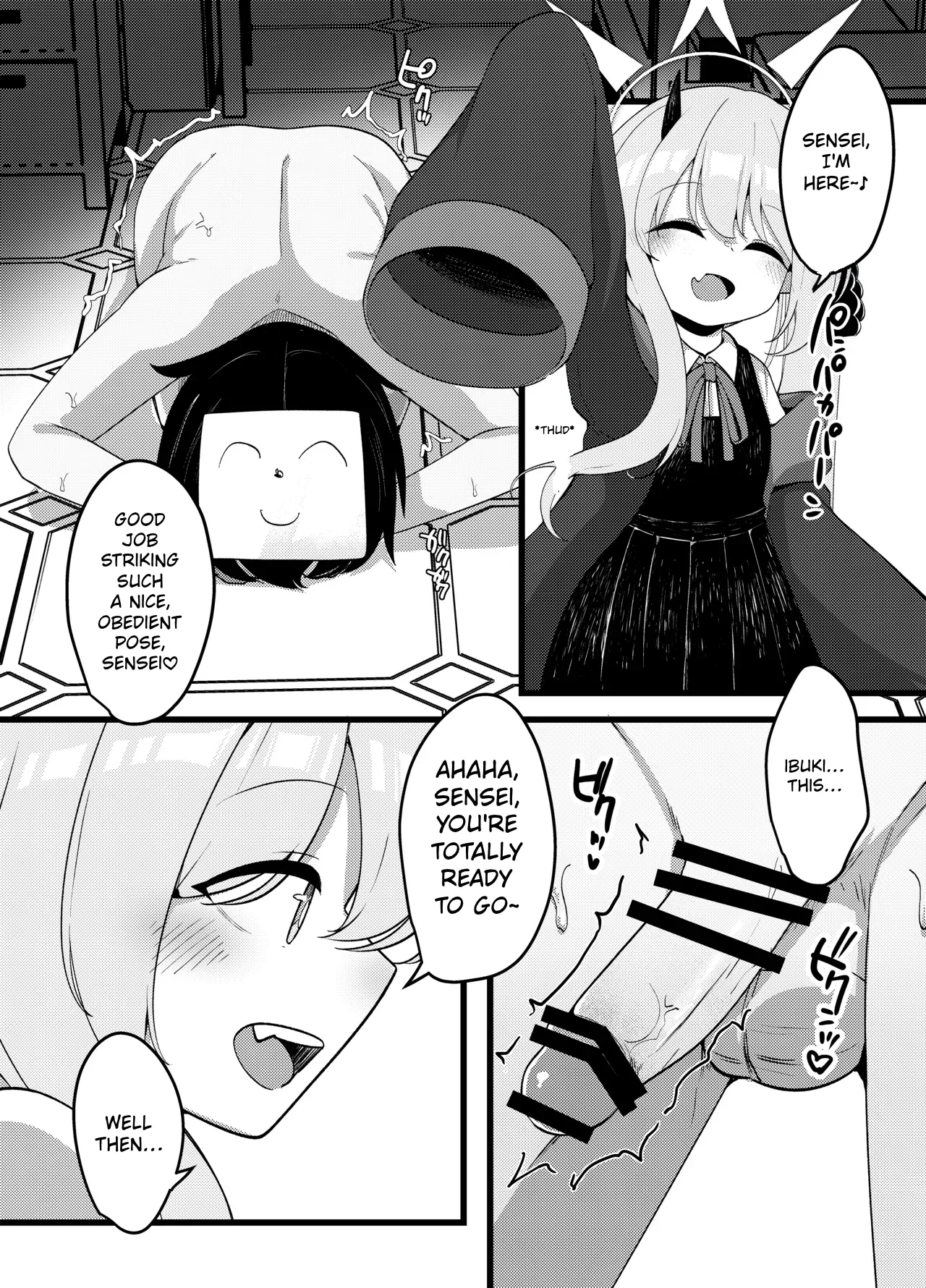 Seiyoku Tsuyotsuyo Succubus Ibuki ga Maso Sensei o Ijime Tsukusu Hanashi | The Story of the Insatiable Succubus Ibuki Bullying a Maso-Sensei to the Extreme — preview page 4