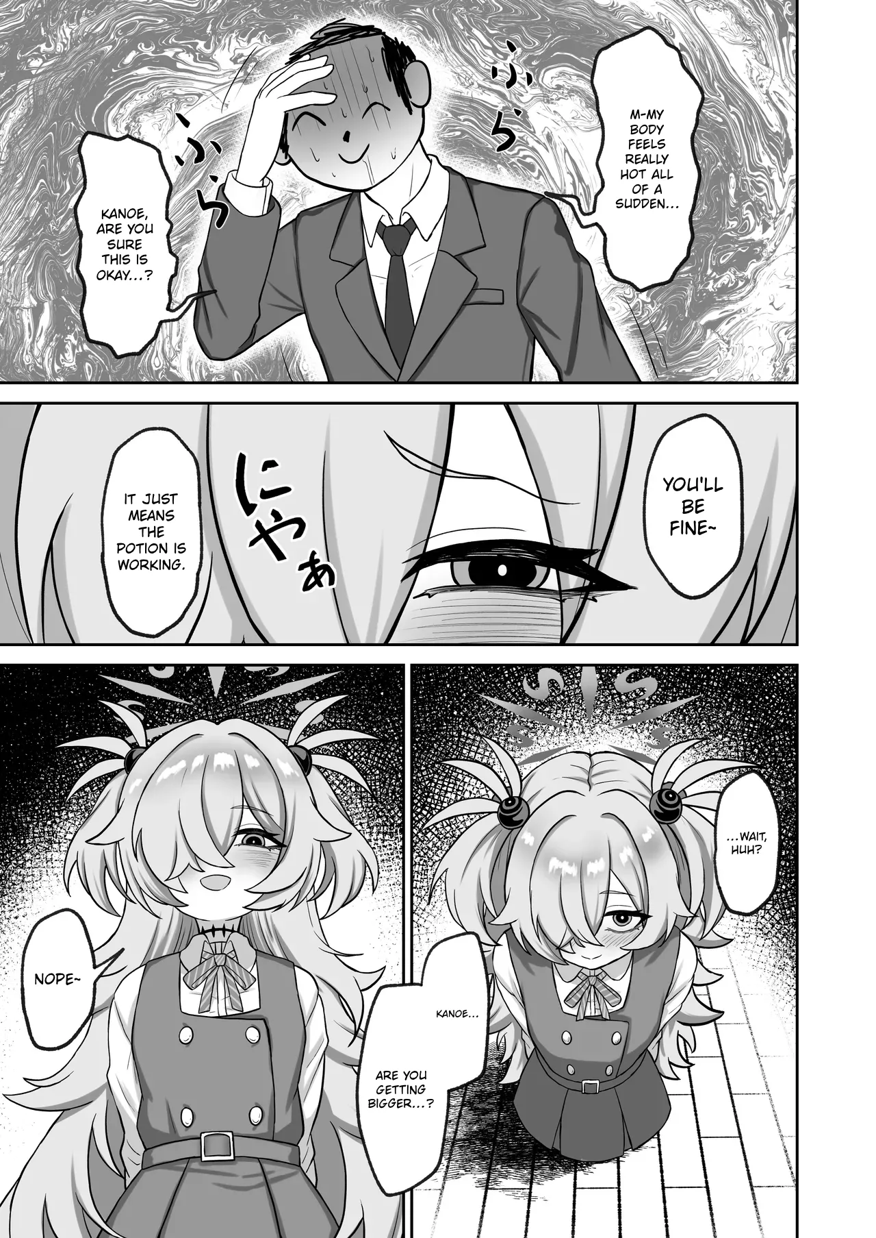 Shota ni Sarete Sensei ga Kanoe ni Buchi Okasareru. | Sensei gets transformed into a shota and brutally raped by Konoe — preview page 5