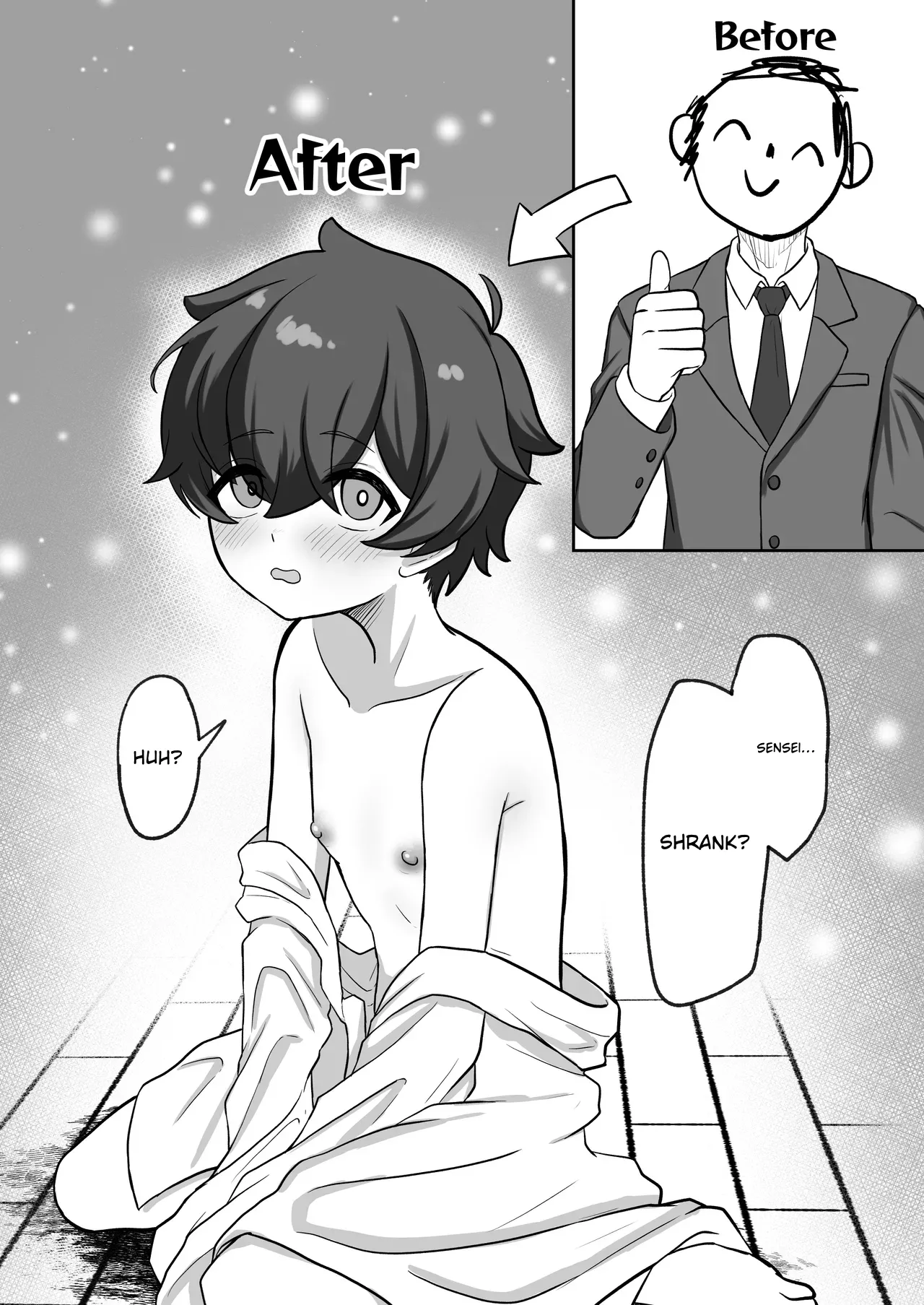 Shota ni Sarete Sensei ga Kanoe ni Buchi Okasareru. | Sensei gets transformed into a shota and brutally raped by Konoe — preview page 6