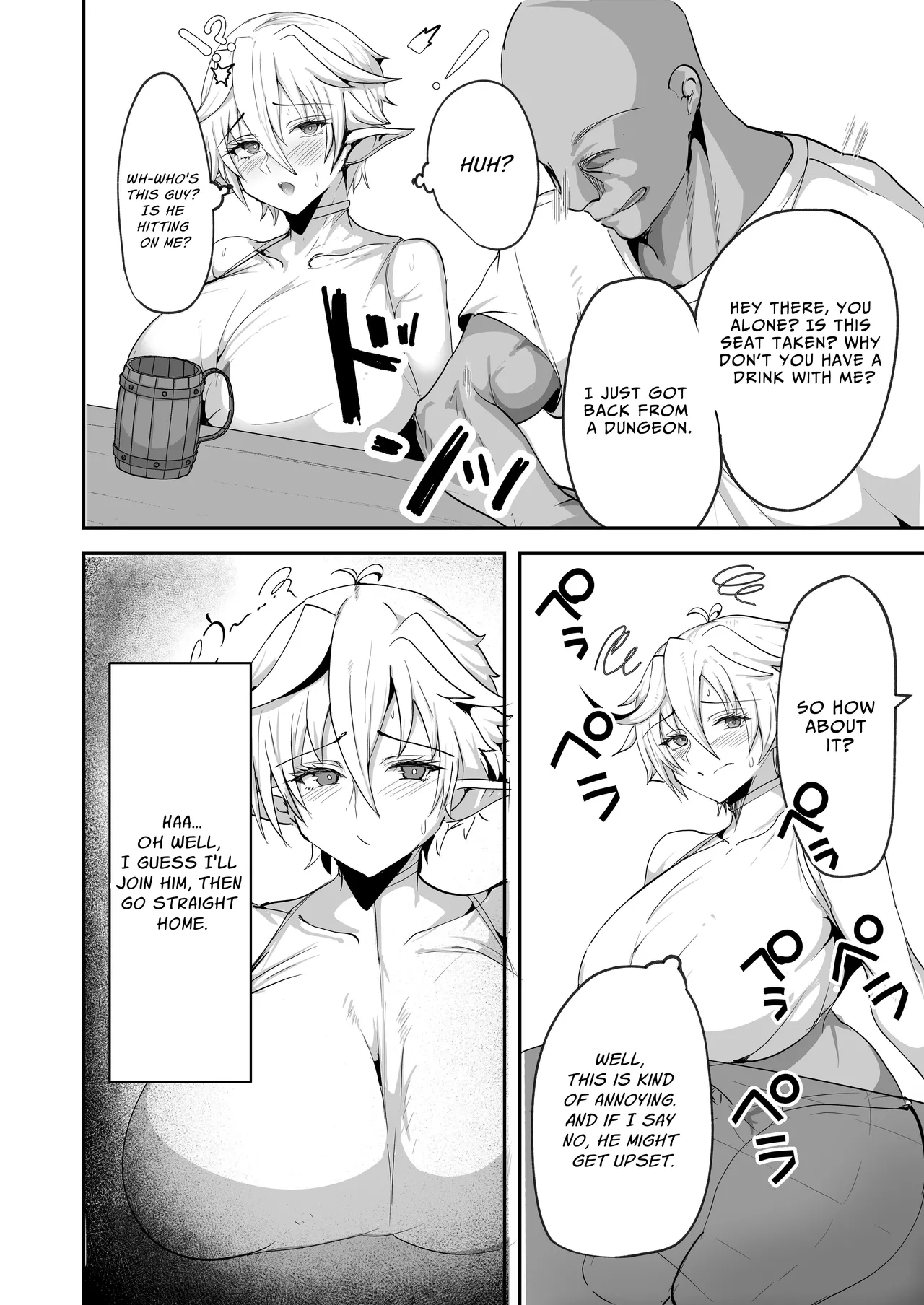 Dekapai Elf ga Ayatsurarete NTR Koubi Sareru Hon | The Story Of A Big-Titty Elf That’s Manipulated Into Having NTR Sex — preview page 8