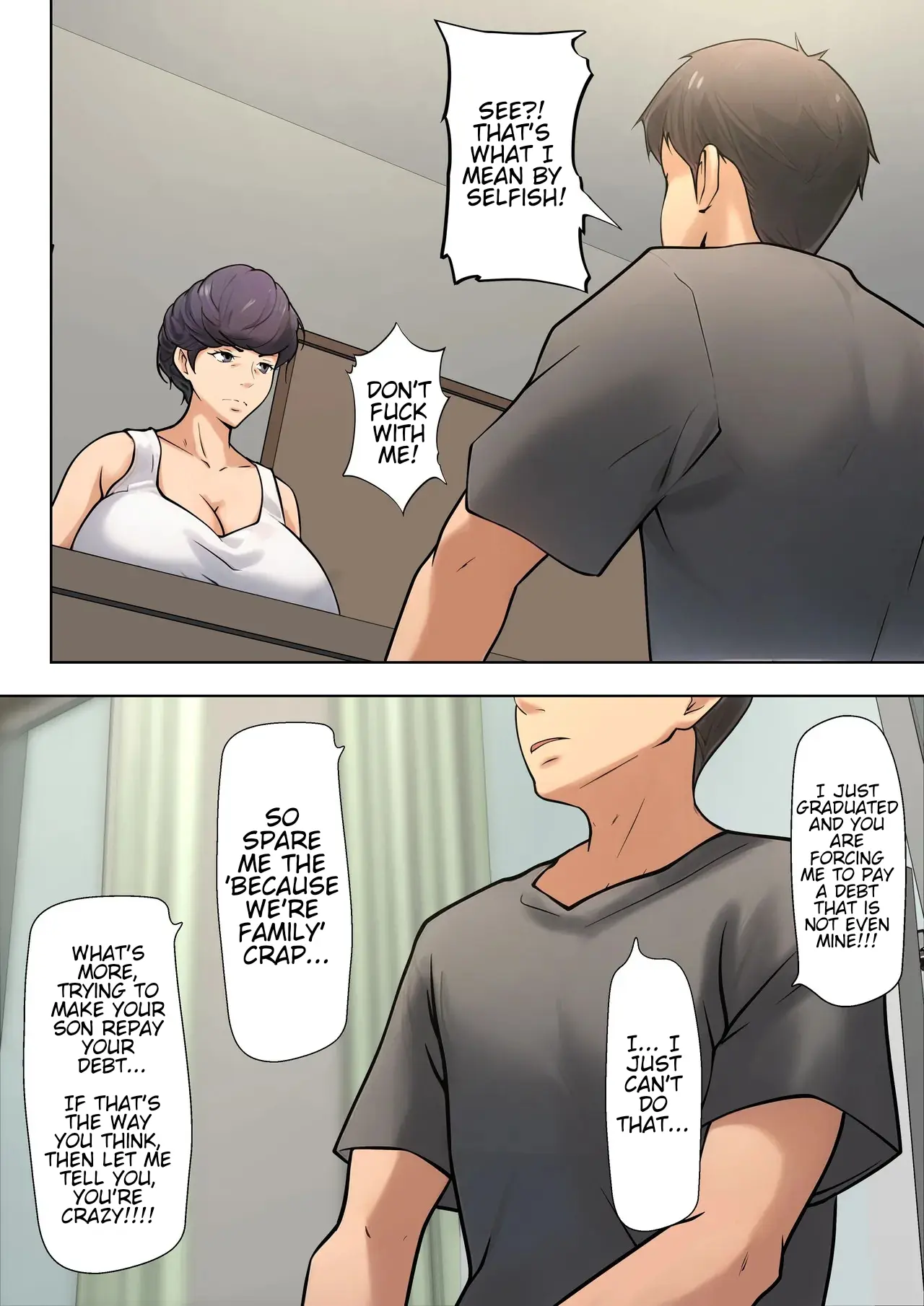 I guess I have no choice but to have sex with my mom. — preview page 13
