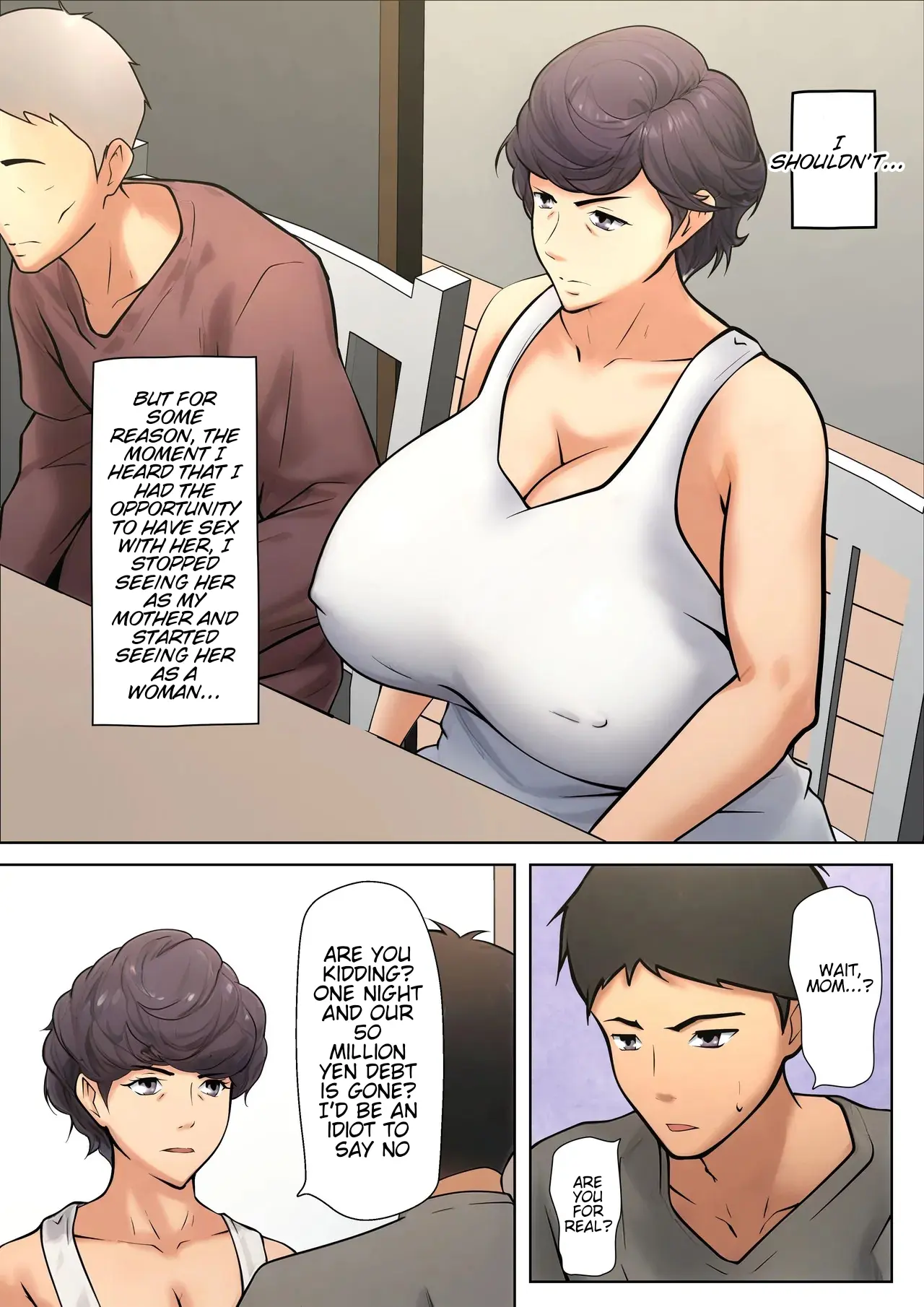I guess I have no choice but to have sex with my mom. — preview page 19