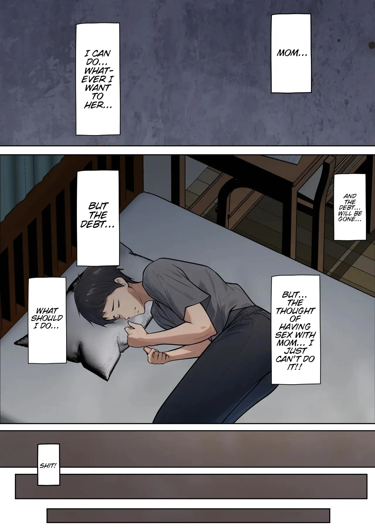 I guess I have no choice but to have sex with my mom. – Chapter 1 – page 23