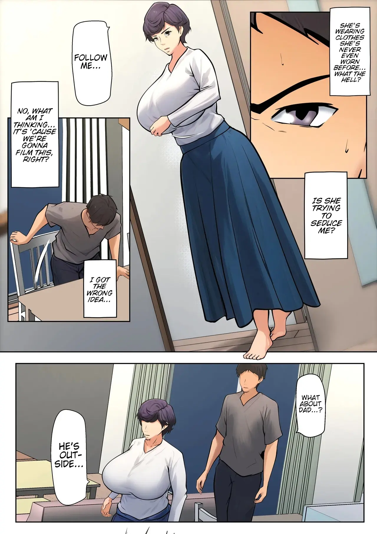 I guess I have no choice but to have sex with my mom. – Chapter 1 – page 31