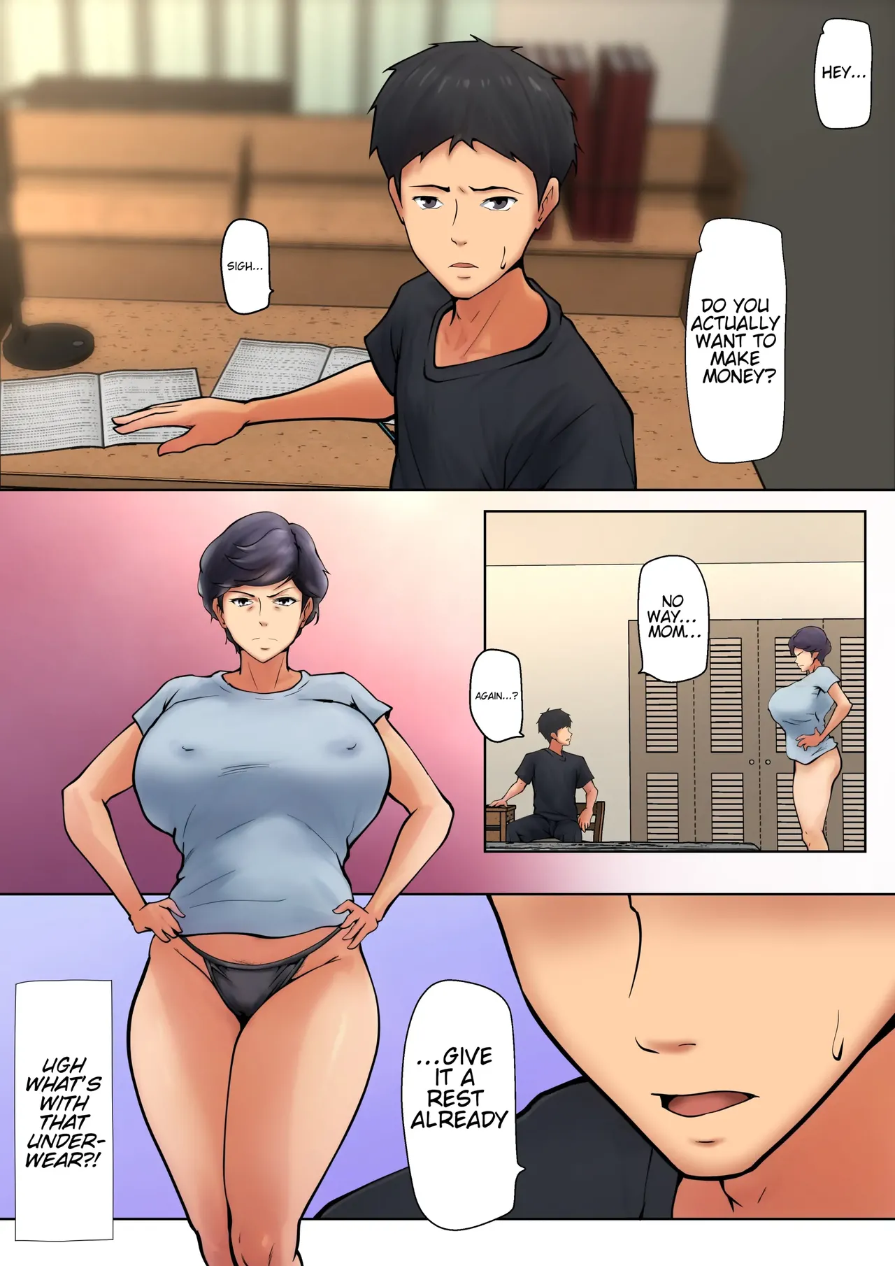 I guess I have no choice but to have sex with my mom. – Chapter 1 – page 285