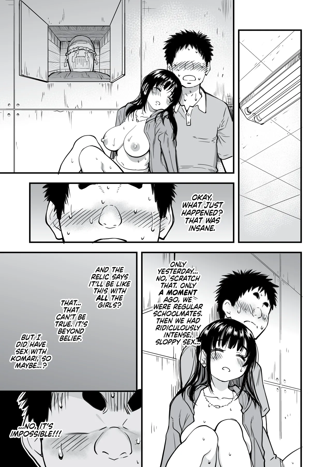 Honkou no Zen Joshi Seito no Ue no Kuchi to Shita no Kuchi wa Nakayoshi Houdai datte Shitteru no wa Ore dake?! | One Dick to Rule Them All – Chapter 1 – page 70