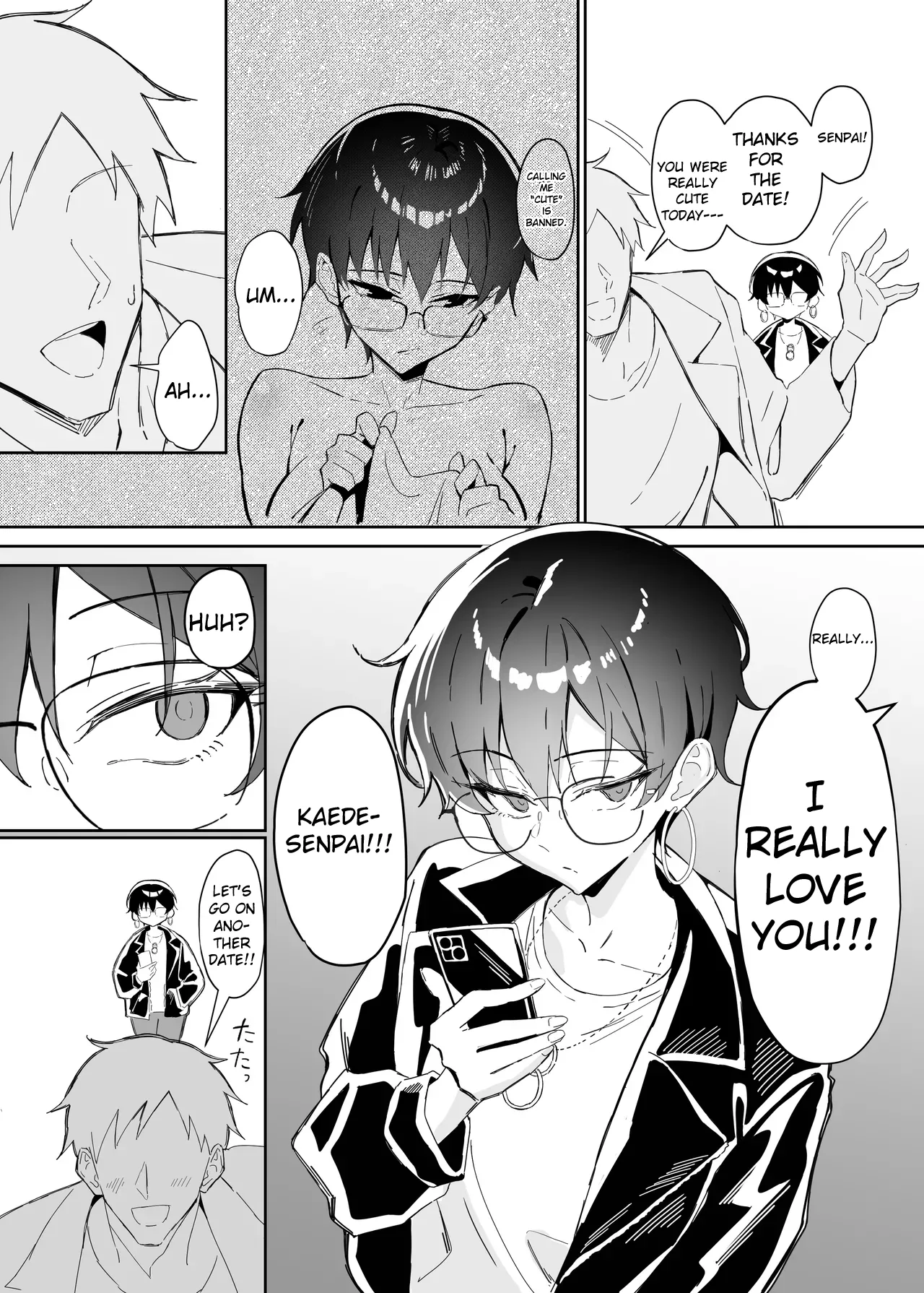 Buaisou na Kakure Kyonyuu Boyish Kanojo to Taikutsu na Date 2 | A Boring Date With My Blunt, Boyish Babe And Her Hidden Assets Part 2 — preview page 7