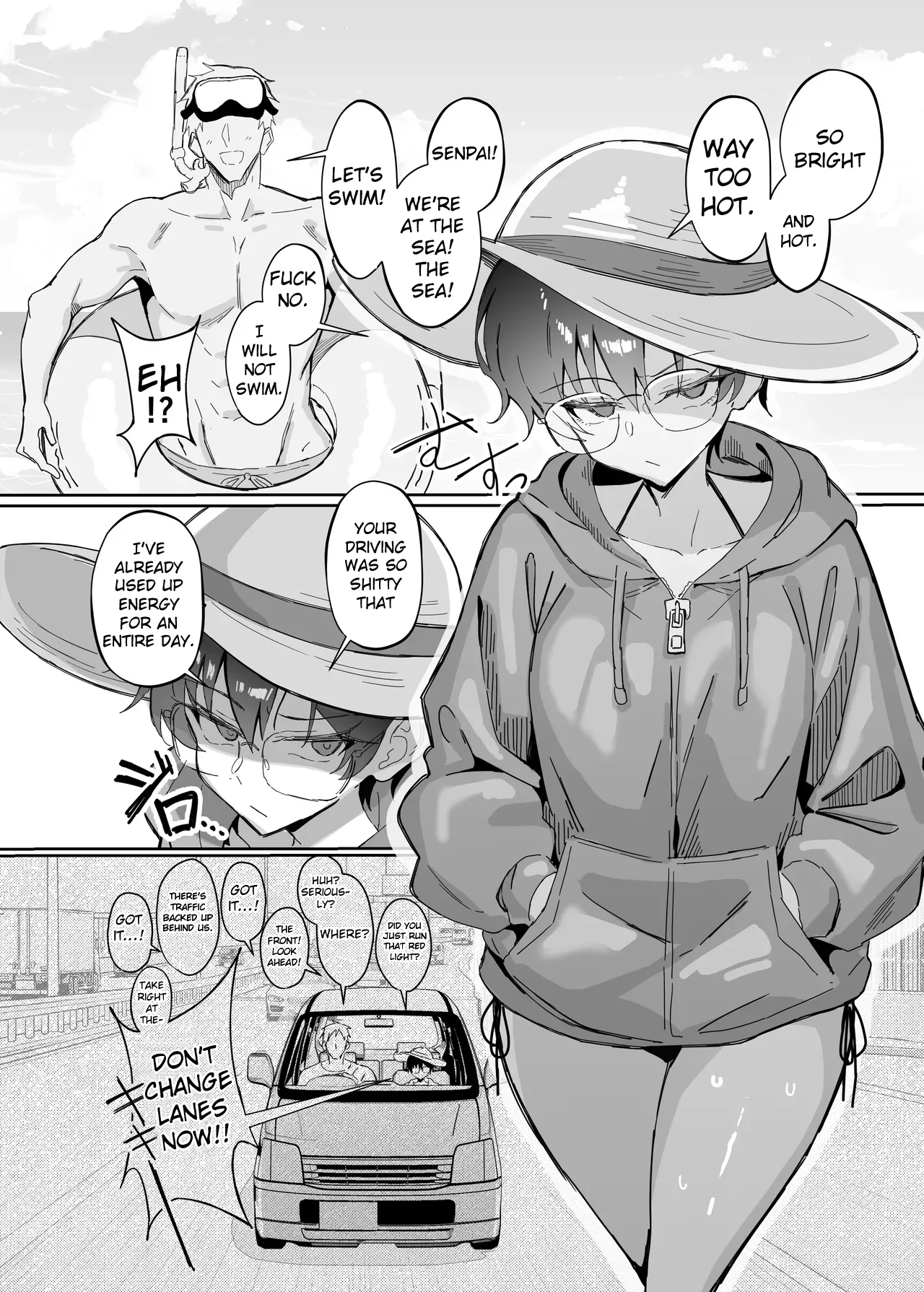 Buaisou na Kakure Kyonyuu Boyish Kanojo to Taikutsu na Date 2 | A Boring Date With My Blunt, Boyish Babe And Her Hidden Assets Part 2 — preview page 9